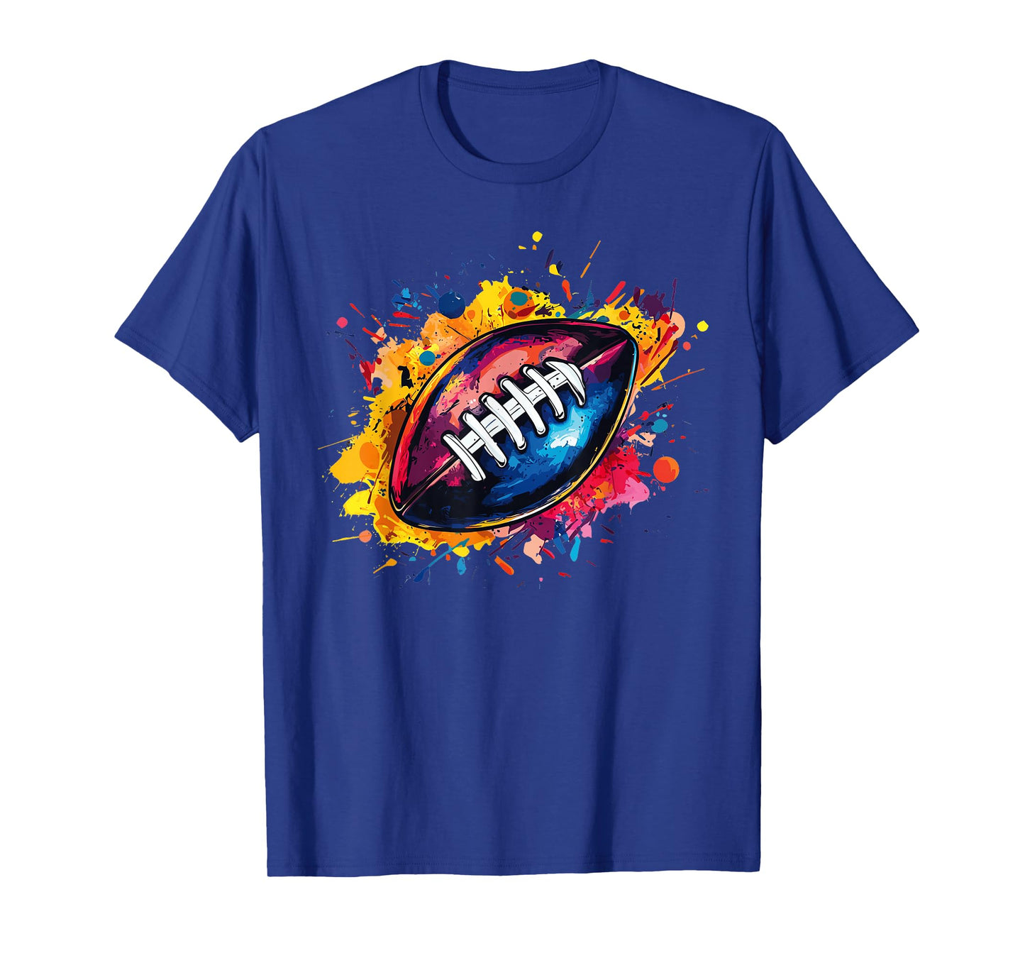Football Designs. Unisex Football Graphic T-Shirt - Black, Small, Short Sleeve