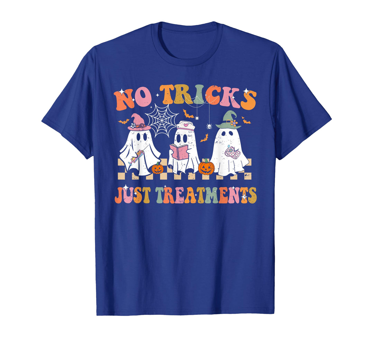 Funny Nurse Ghost for Scrub Life & Nursing Halloween Lovers T-Shirt
