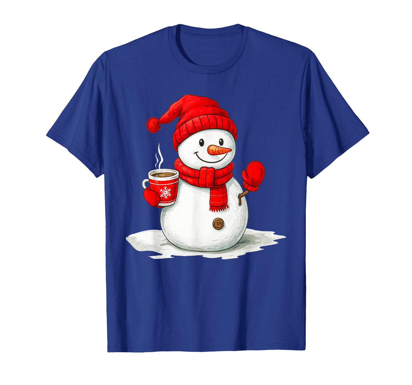 Snowman Family Christmas Matching Costume Men Women Kids T-Shirt