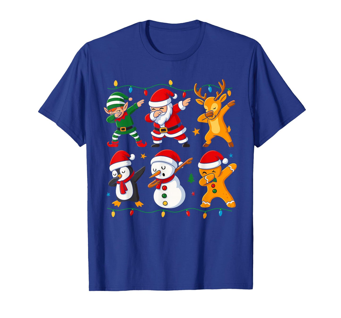 Dabbing Gingerbread Santa Elf Costume Kids, Christmas Squad T-Shirt