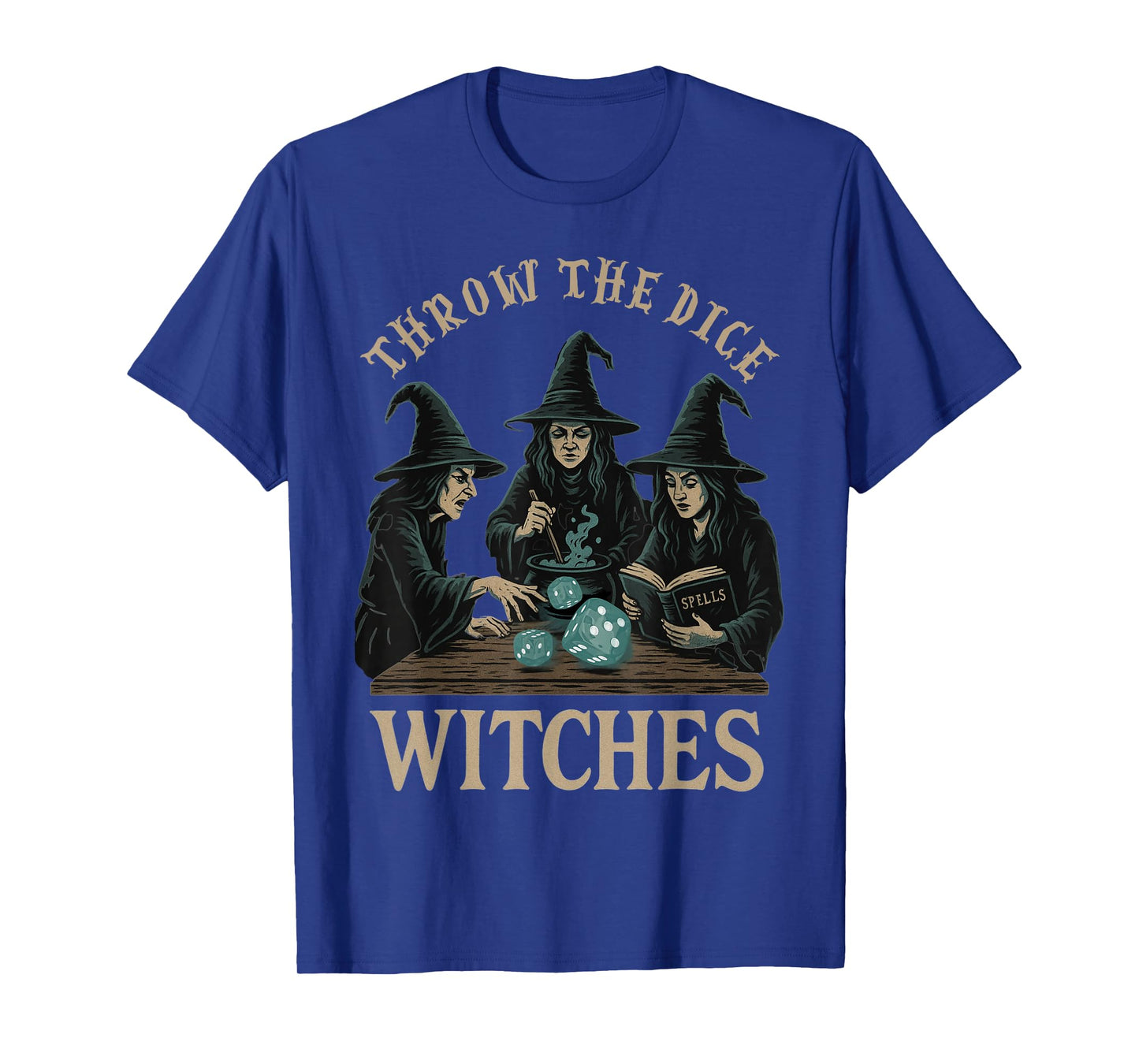 Throw The Dice Witches for Women Bunco Halloween Party T-Shirt