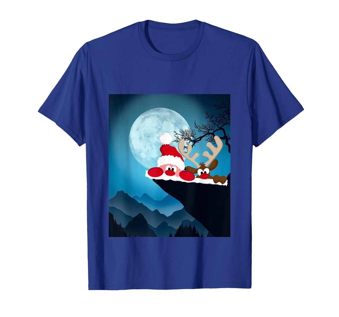 Merry Christmas Santa Claus and Reindeer T-Shirt