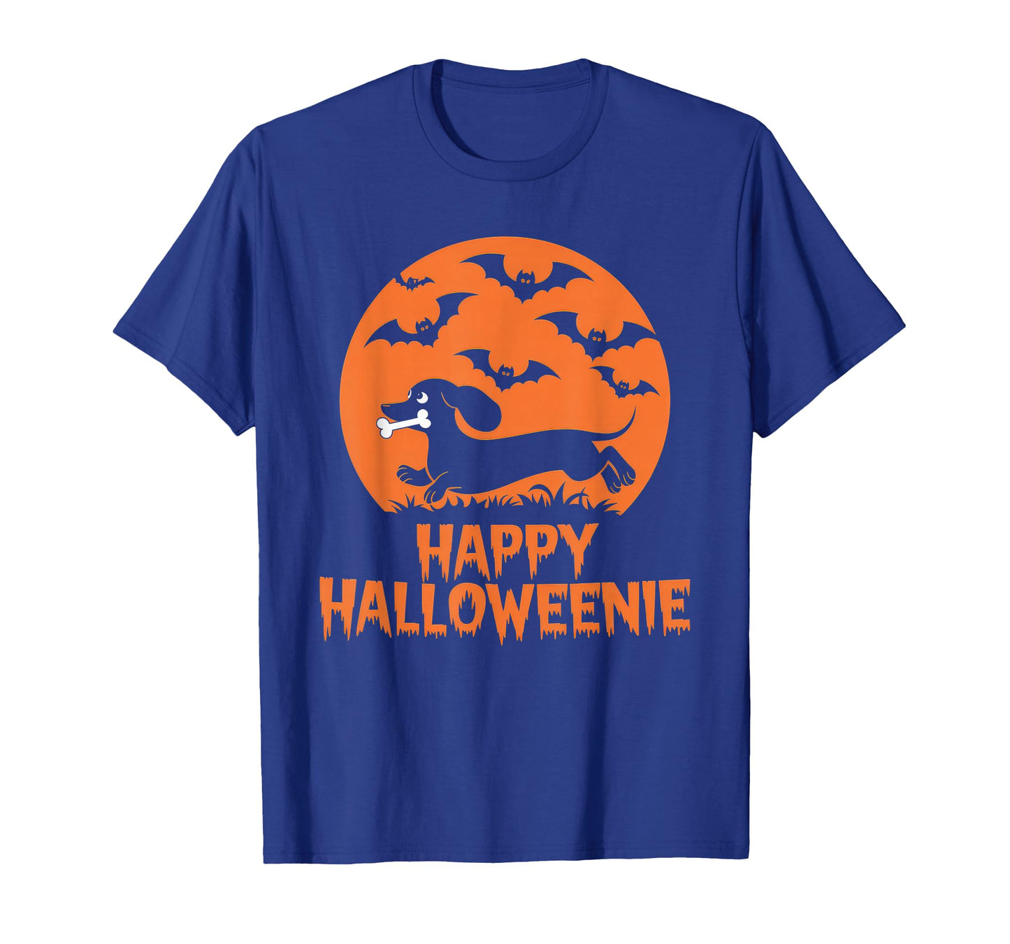 Happy Halloweenie Tshirt Women Men Wiener Monster Party T-Shirt