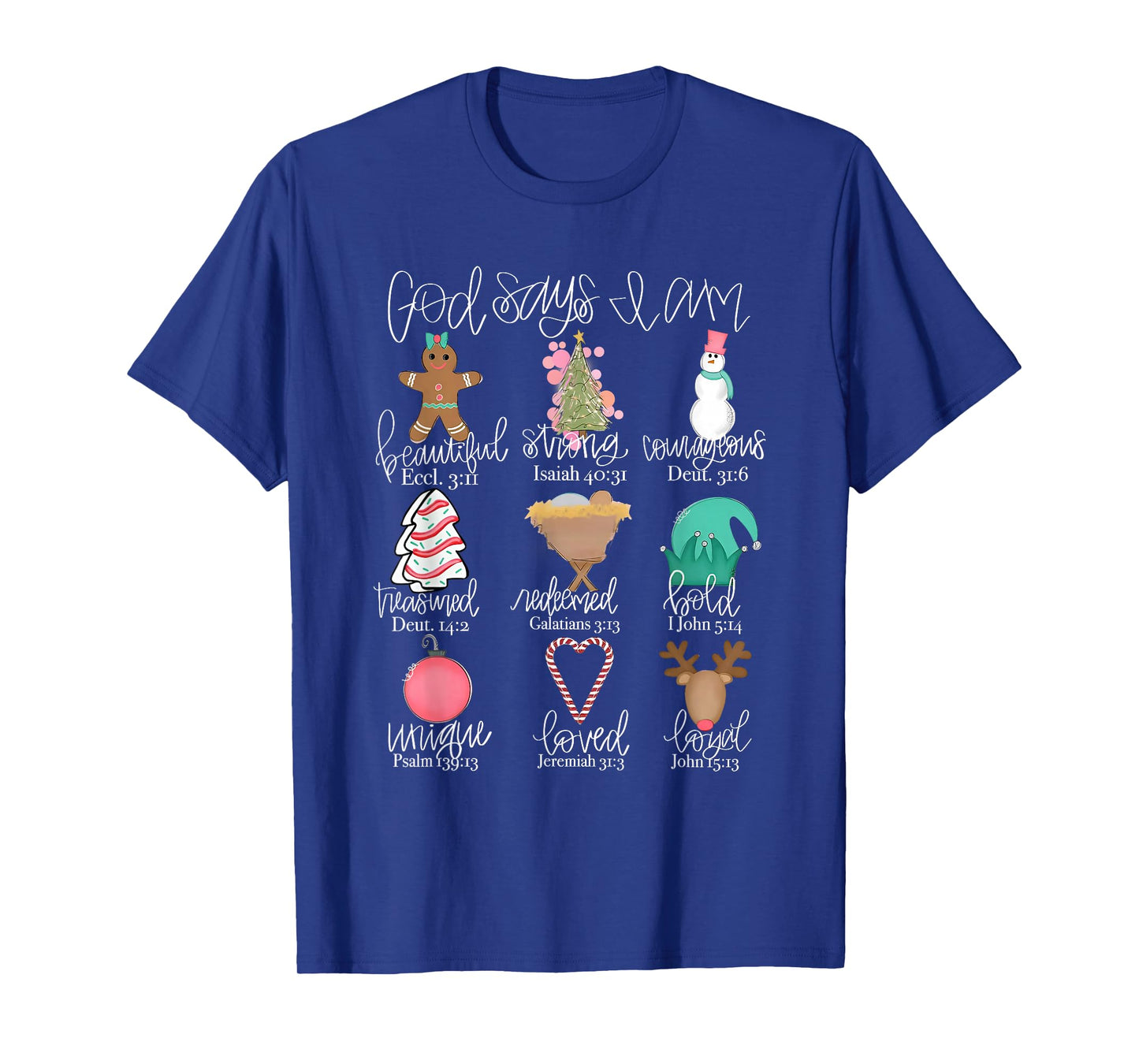 God Says I Am... Merry Christmas Jesus Christian Santa Squad T-Shirt