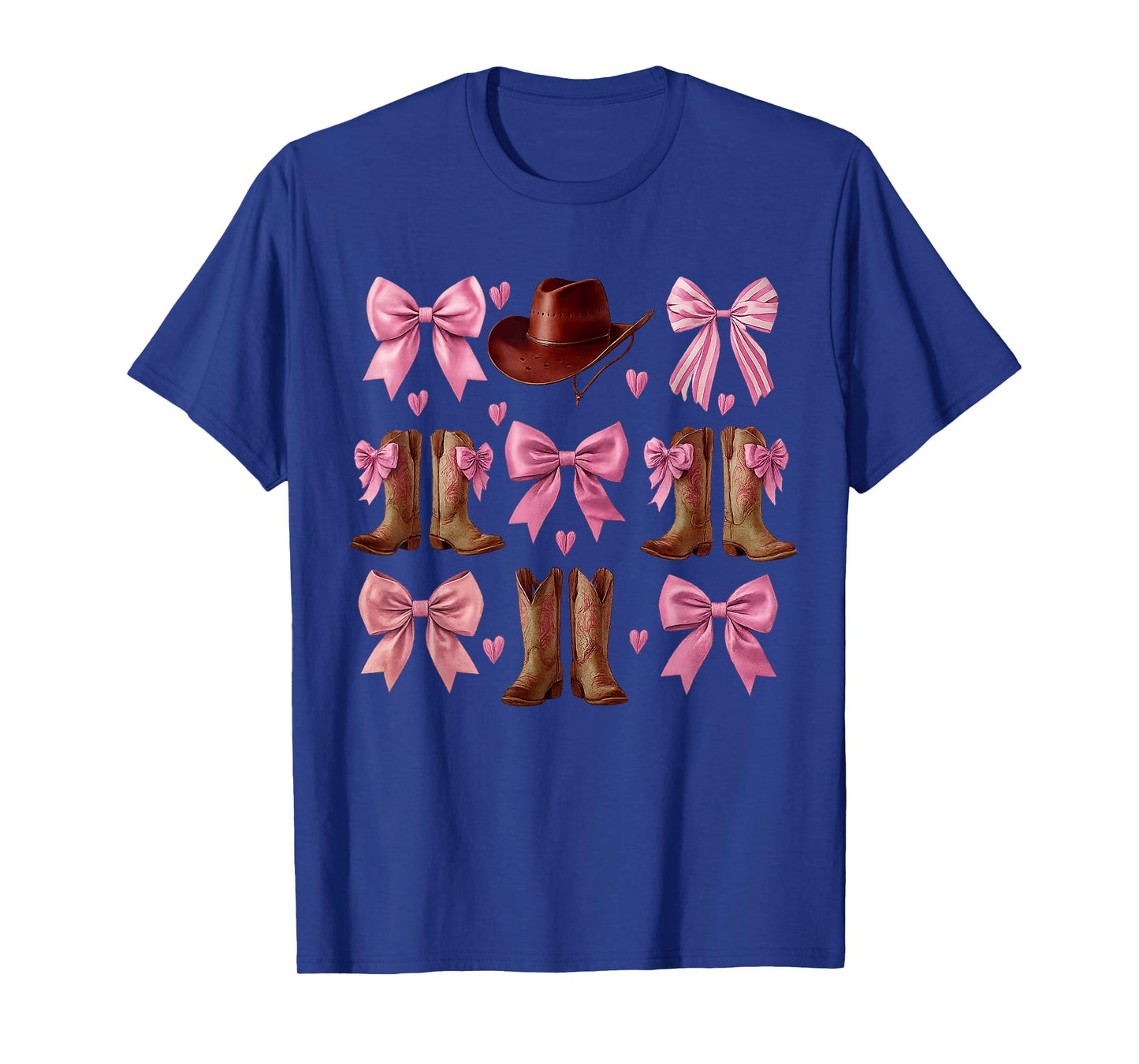 Vintage Rodeo Mama Pink Boots Coquette Bow Western Cowgirl T-Shirt