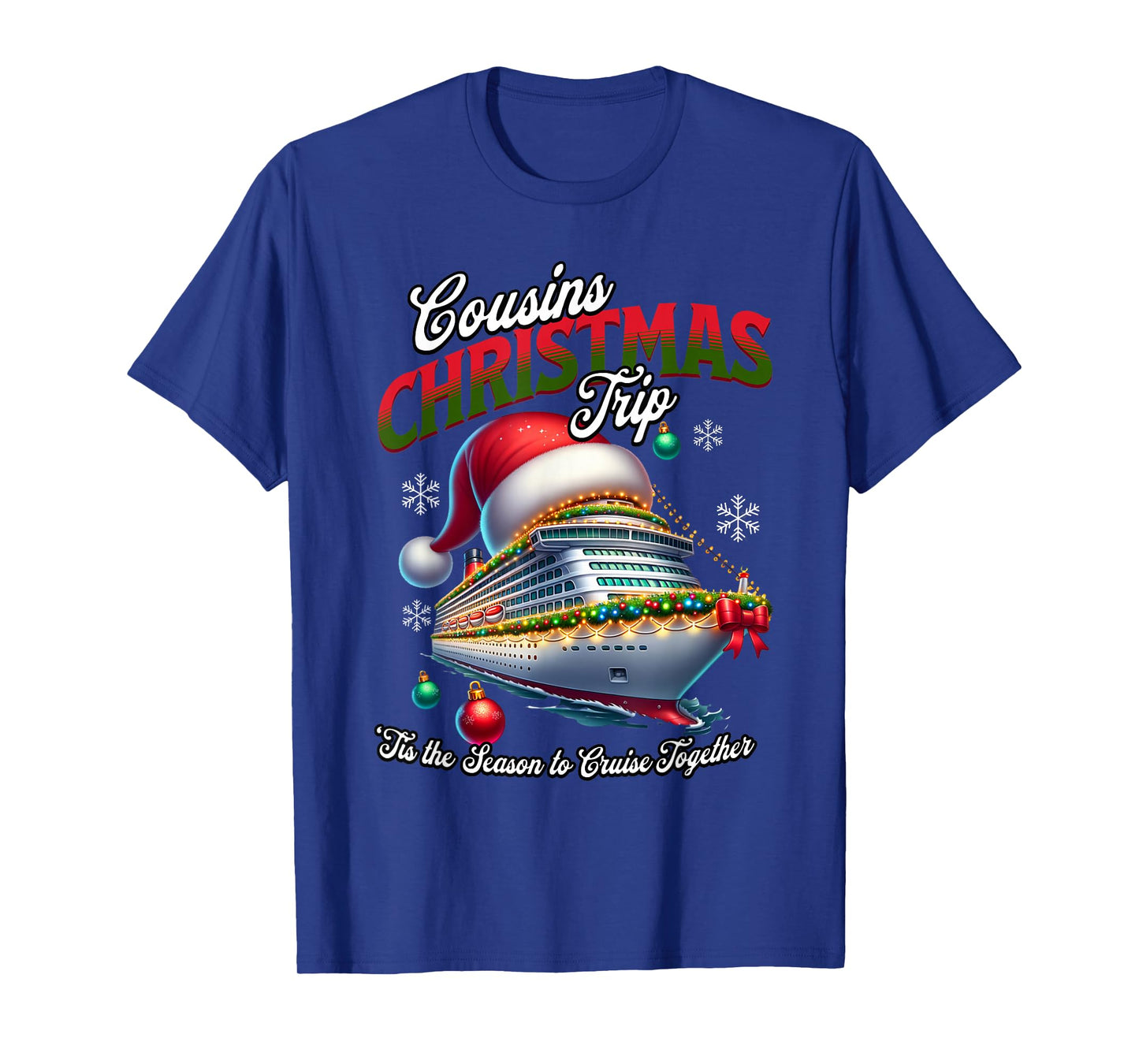 Christmas Cruise Ship Matching Cousins Trip Holiday Vacation T-Shirt