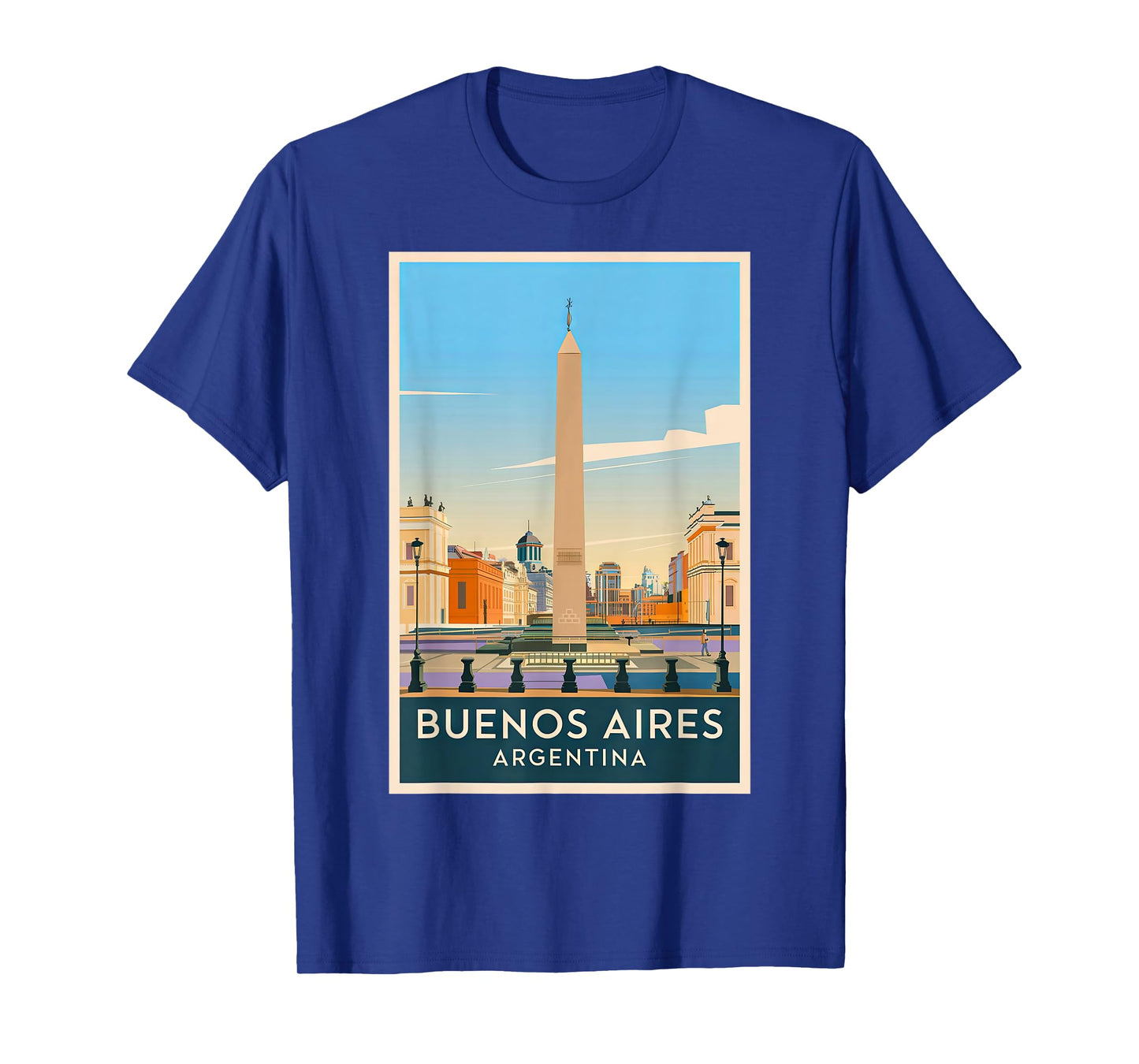 Buenos Aires Argentina Skyline Retro Vintage Design T-Shirt