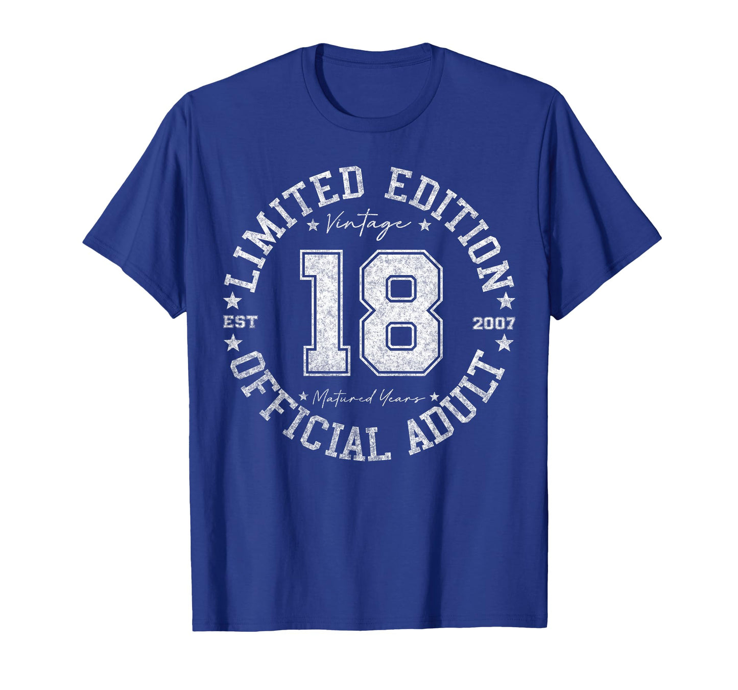 Official Adult 18 Year Old Gifts Vintage 2007 18th Birthday T-Shirt