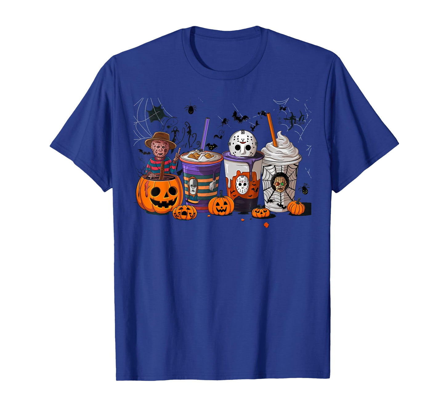 Halloween Tshirt Women Men Skeleton Witch Monster Party T-Shirt