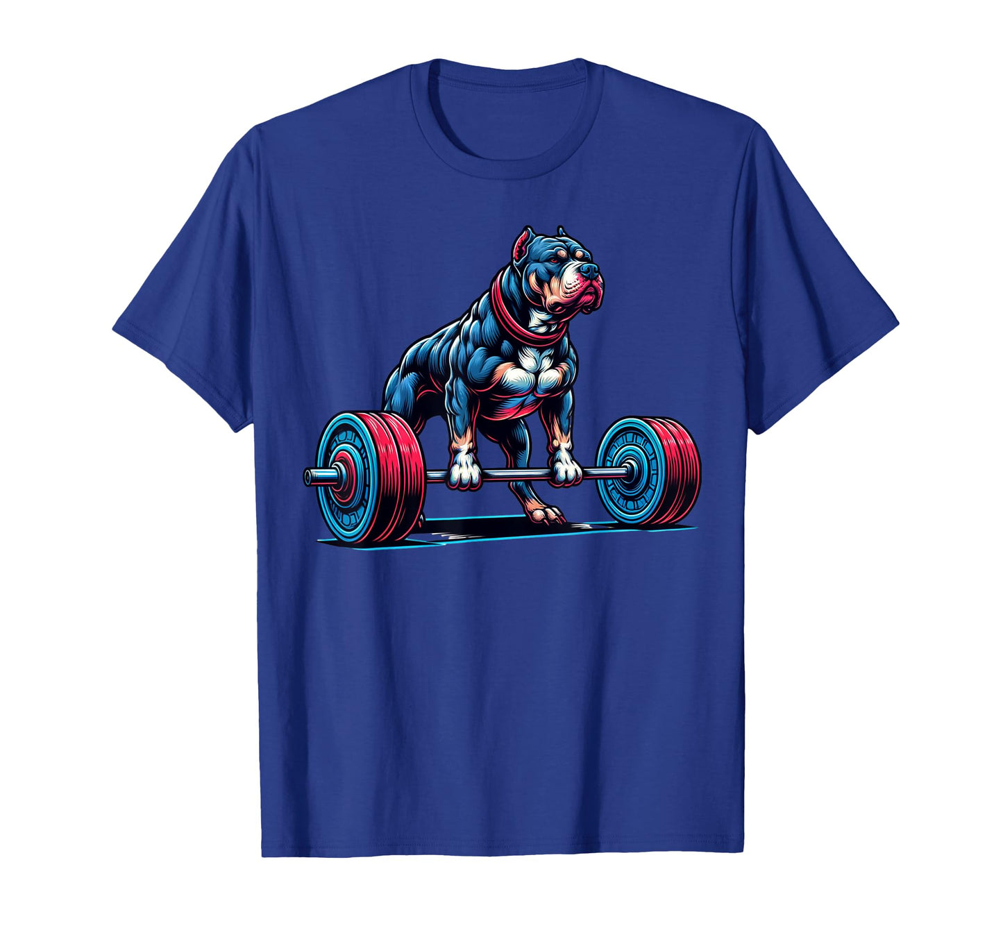 Pitbull Deadlifting Shirt, Pit Bull Gym Workout Deadlift Gym T-Shirt