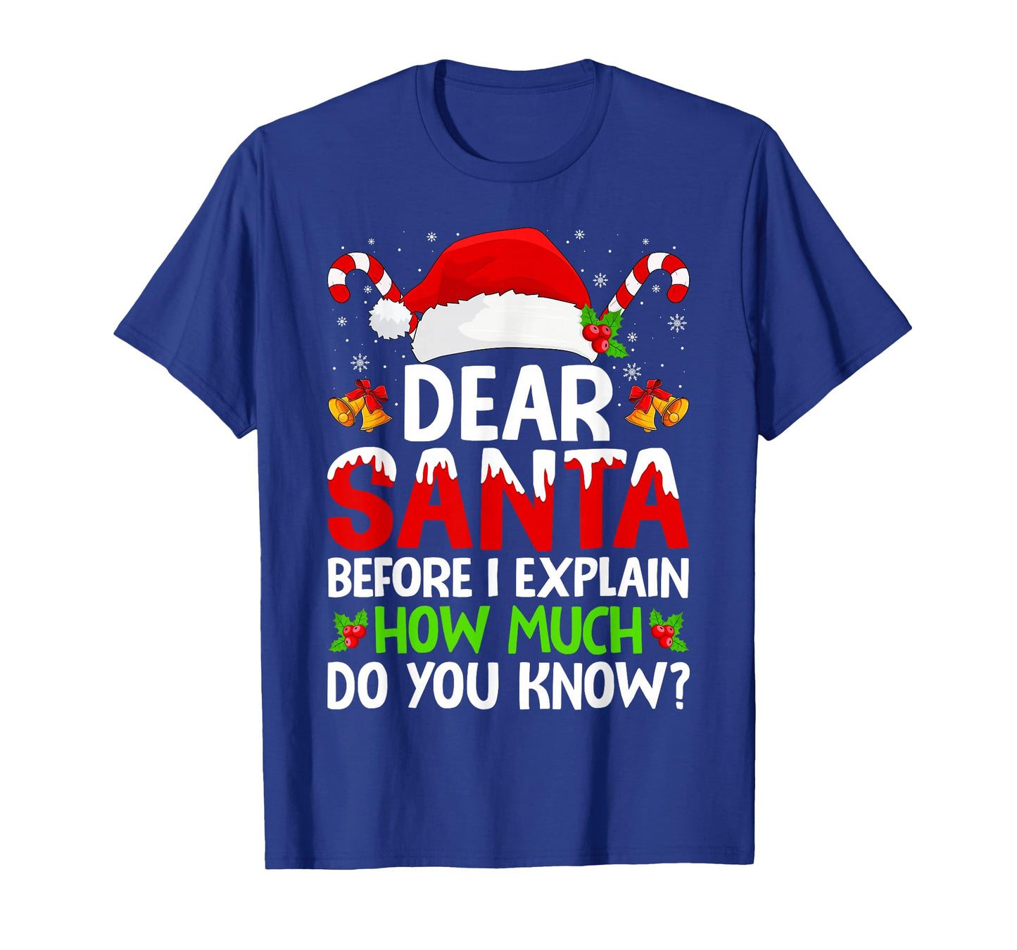Christmas Dear Santa Before I Explain How Much Do You Know T-Shirt