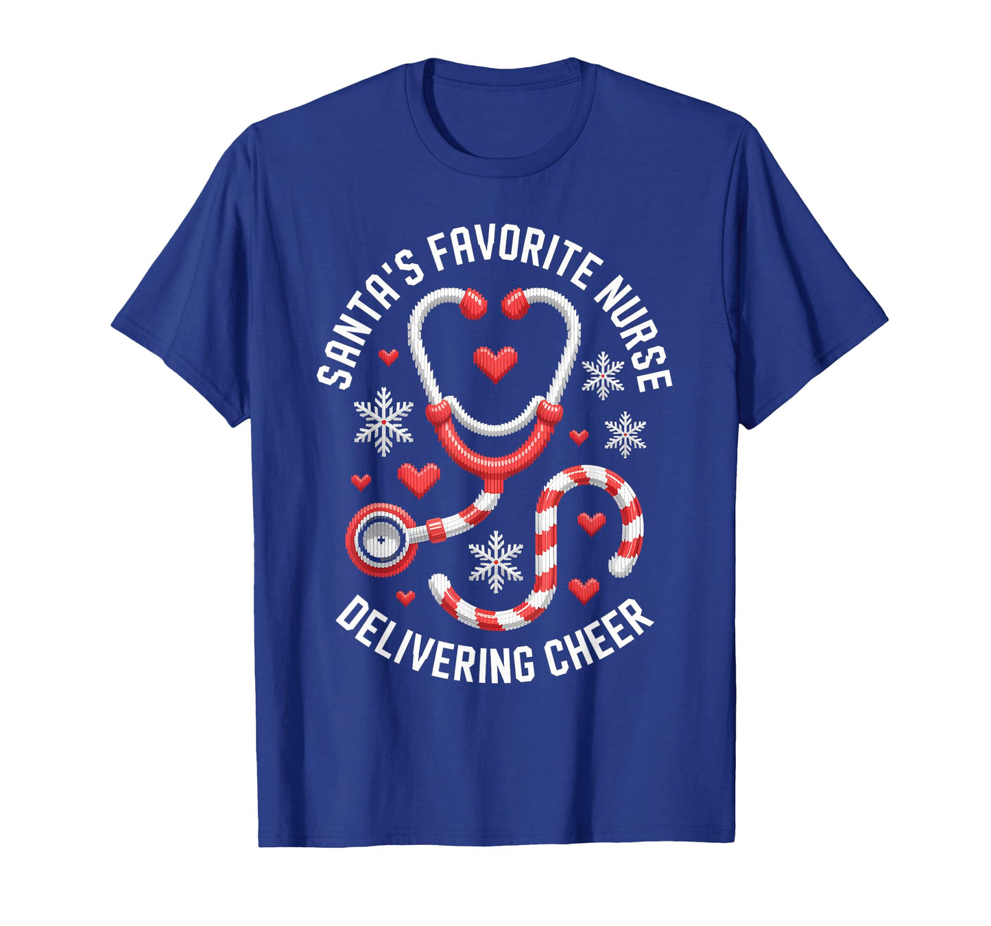 Santa’s Favorite Nurse Christmas Delivering Cheer T-Shirt