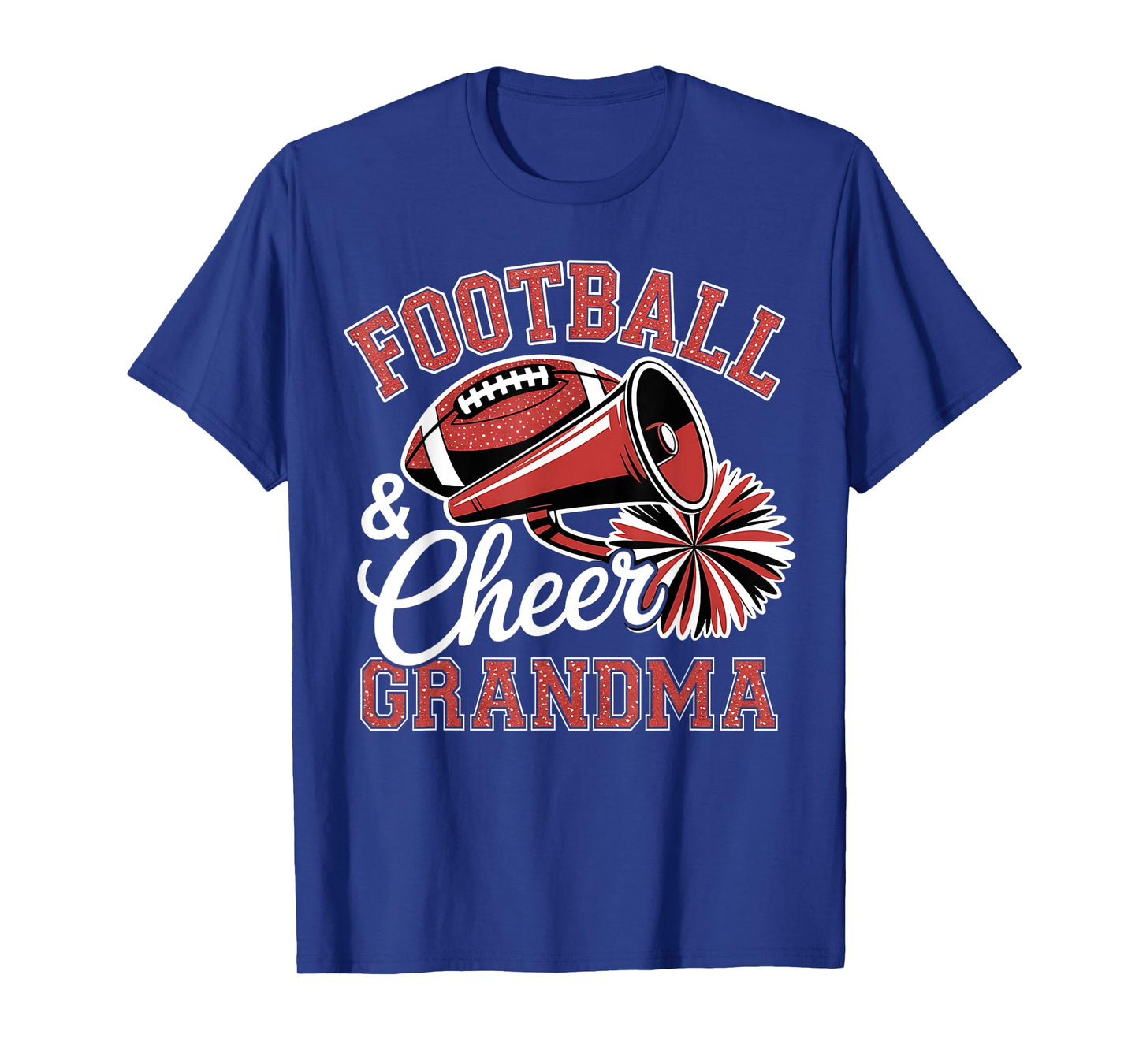 Football Cheer Grandma for Women Men Vintage Cheerleader T-Shirt