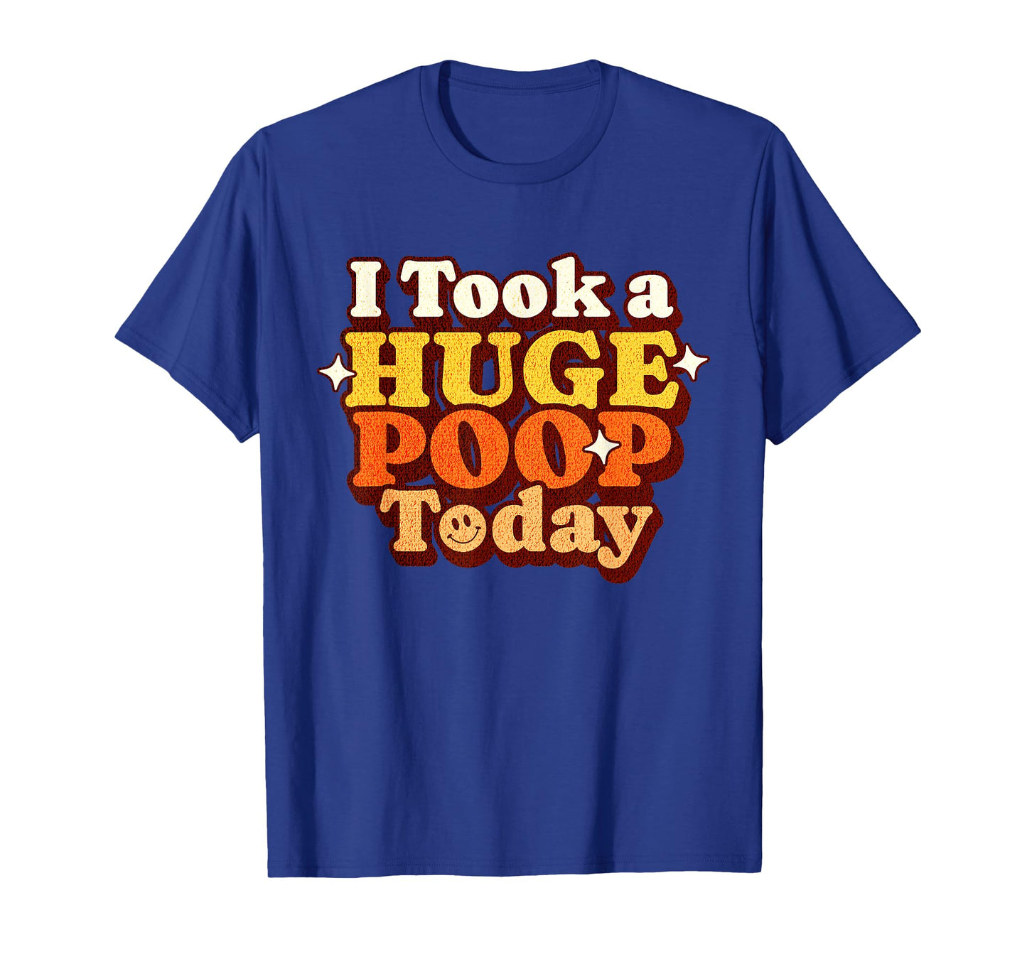 Funny Ironic Sarcastic Sayings Cynical Unique Tees I Took A Huge Poop Today Lol Funny Toilet Adult Humor Meme Unisex-Adults Black X-Small Modern U-Neck Short Sleeve T-Shirt