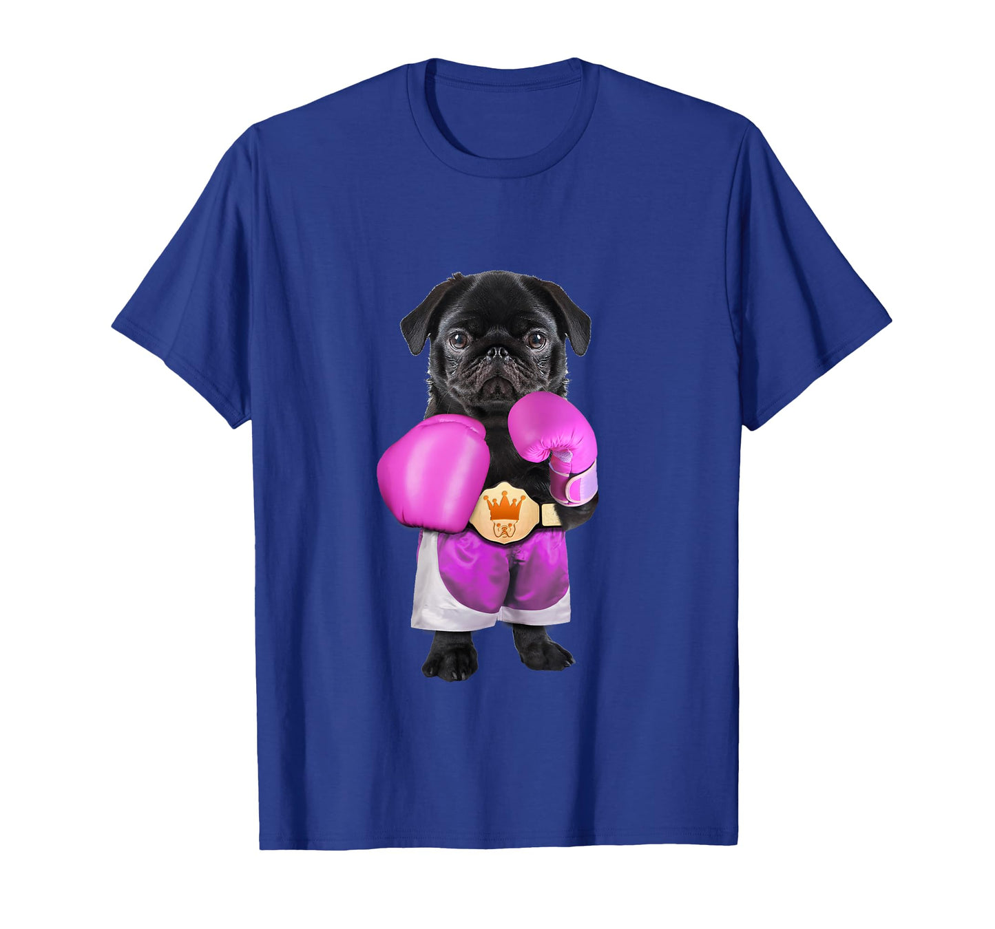 Pug dog Boxing Funny Fitness Gym Workout T-Shirt