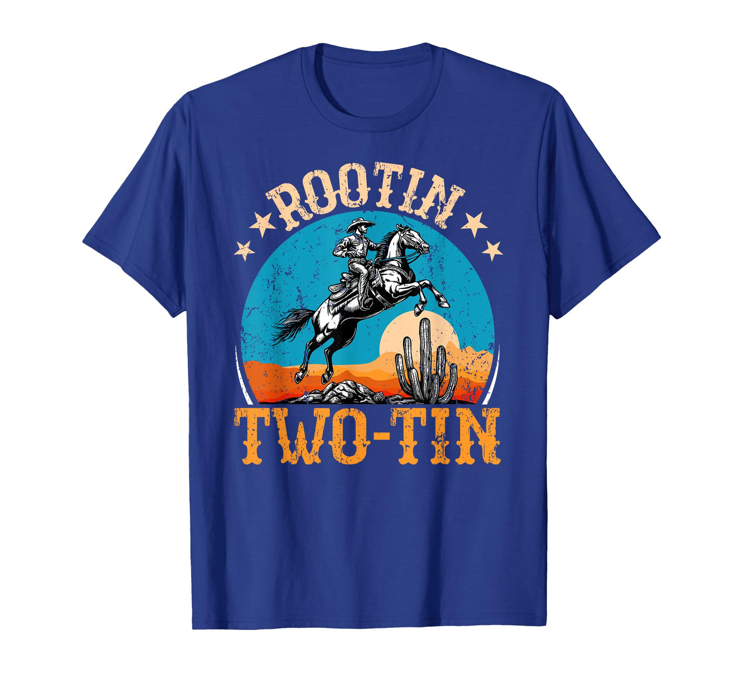 Rootin Two-tin 2nd Birthday 2 Year Old Western Cowboy Bday T-Shirt
