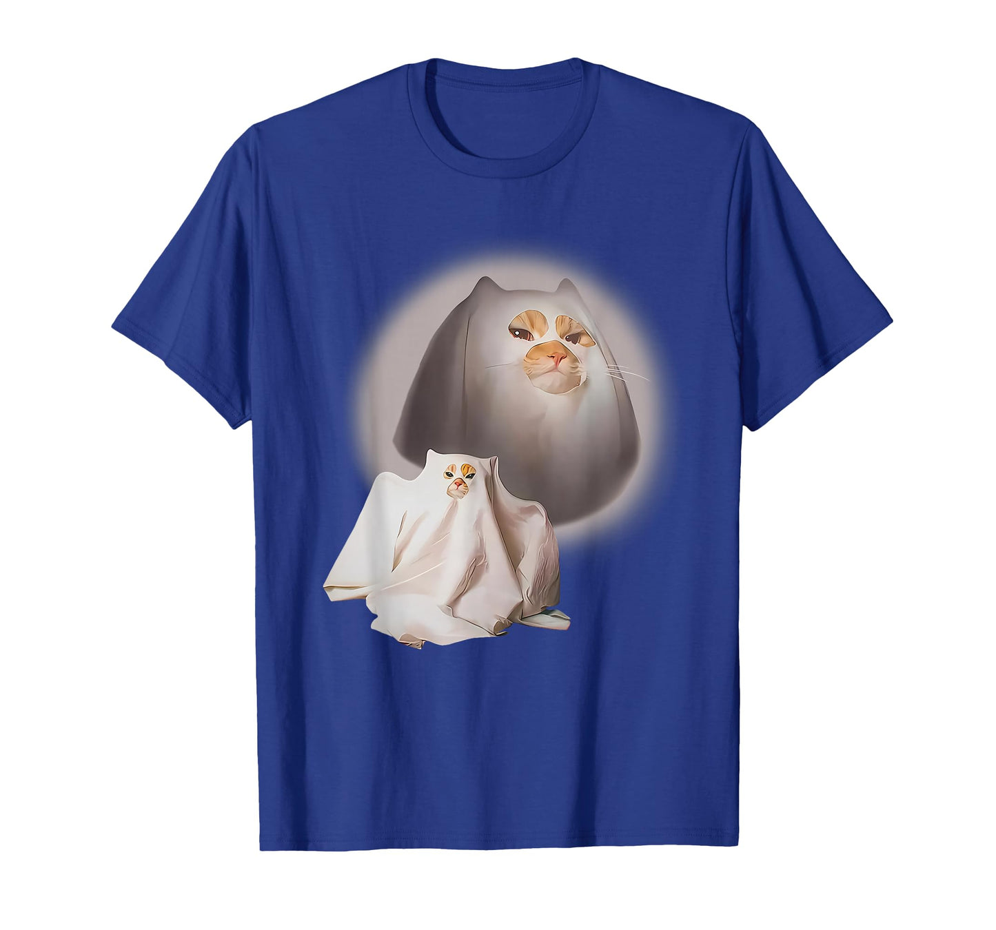 Cute Funny Wizard Cat Halloween Ghost Weird Kitten Cat Meme T-Shirt