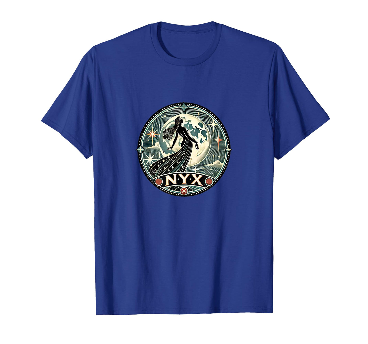 NYX Goddess Illustration Goddess of the Night Full Moon T-Shirt