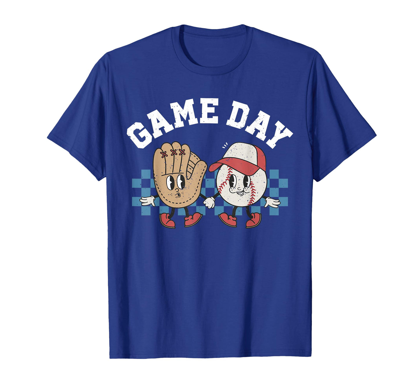 Baseball Retro Groovy Cartoon Love Baseball Season Game Day T-Shirt