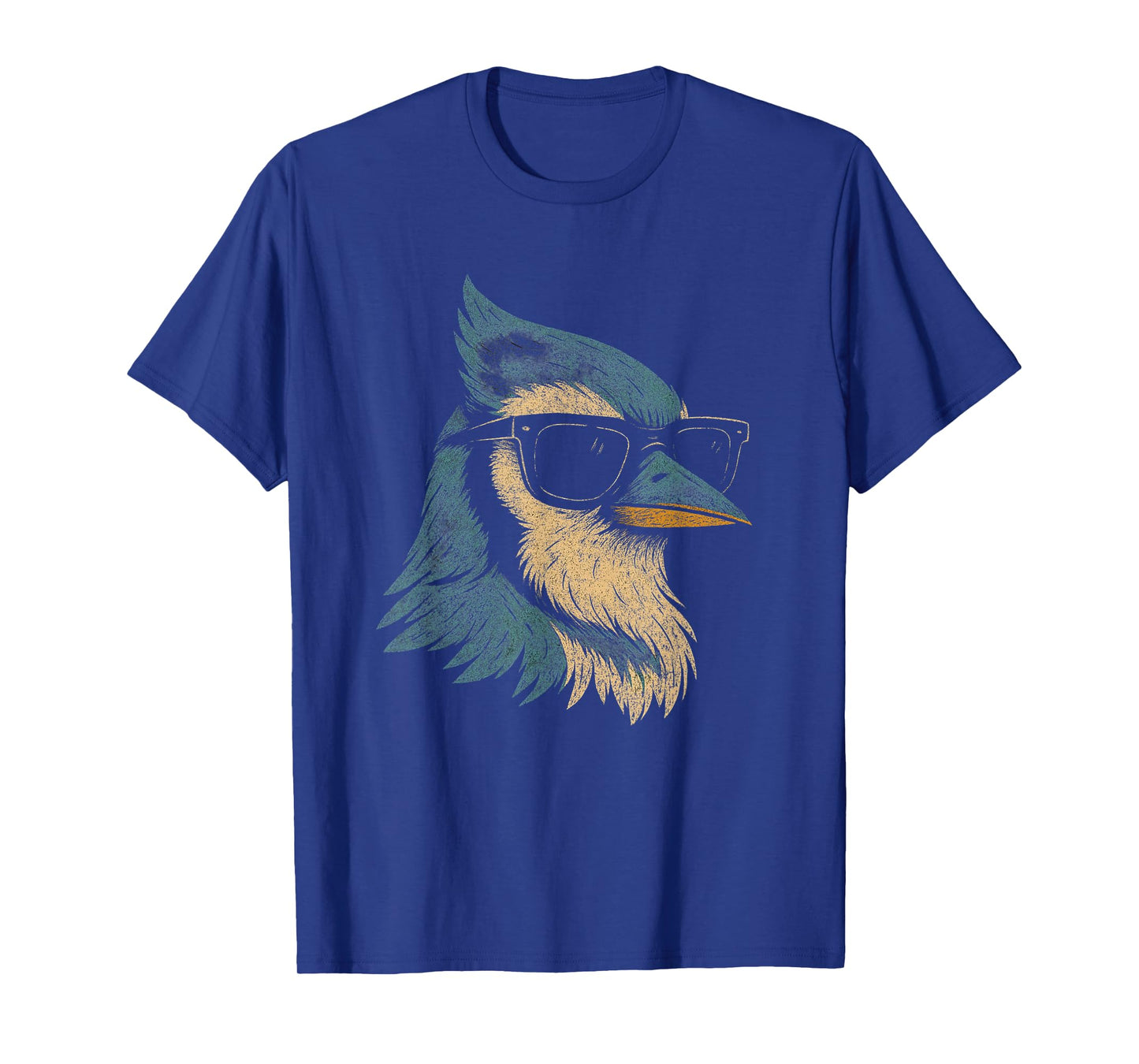 Cool Blue Jay Sunglasses Retro Vintage Birdwatching Nature T-Shirt