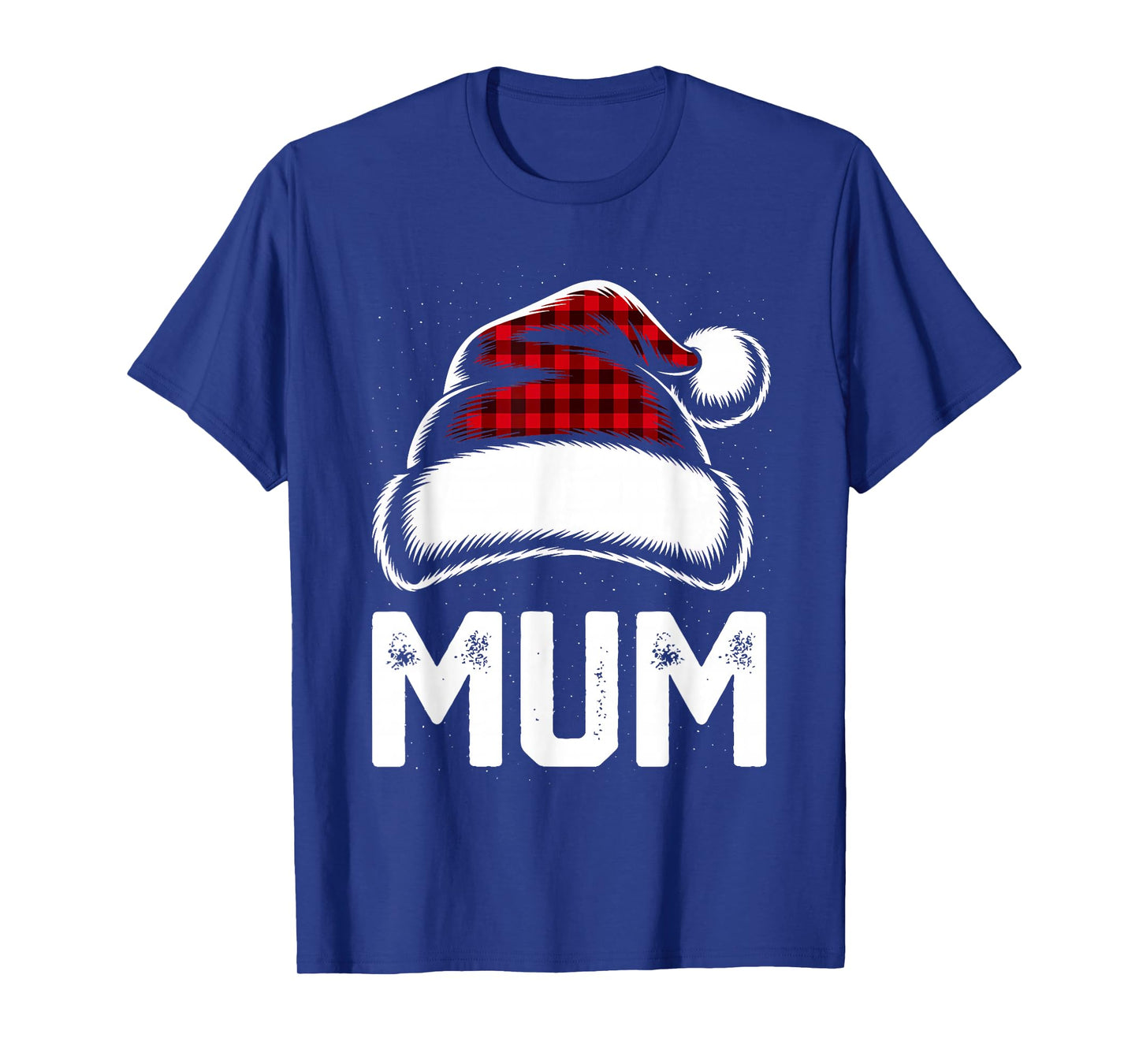 Mum Santa Red Plaid Christmas Family Matching Pajamas Xmas T-Shirt