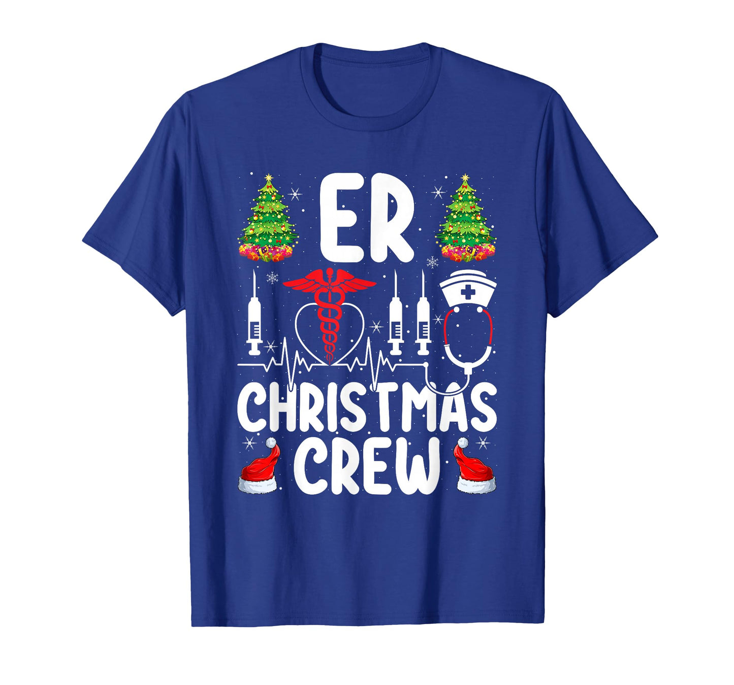 ER Nurse Christmas Crew Emergency Nurse Medical Nursing Xmas T-Shirt