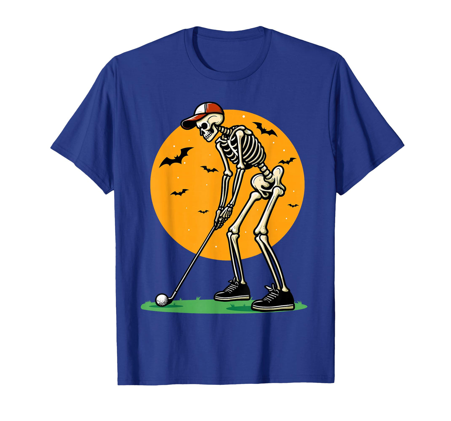 Halloween Golf Skeleton Golfer Funny Halloween Golfing T-Shirt
