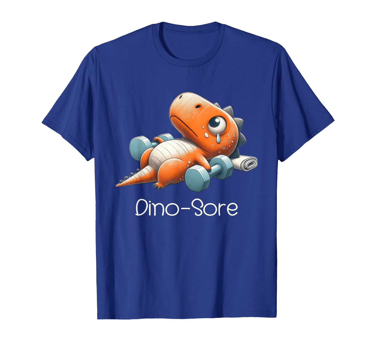 Funny Gym Workout Dinosaur Weight Lifting Gym Dino Sore T-Shirt