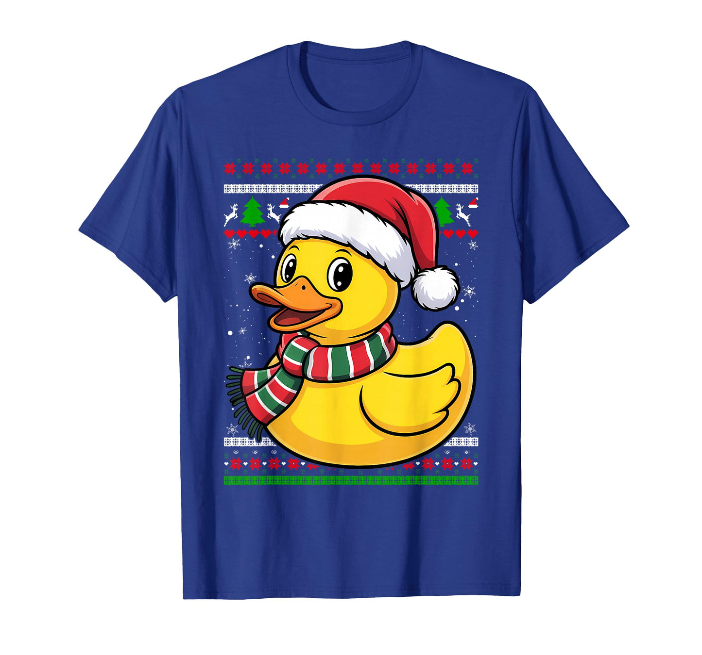 Cute Rubber Duckie Duck Christmas Santa Clause T-Shirt