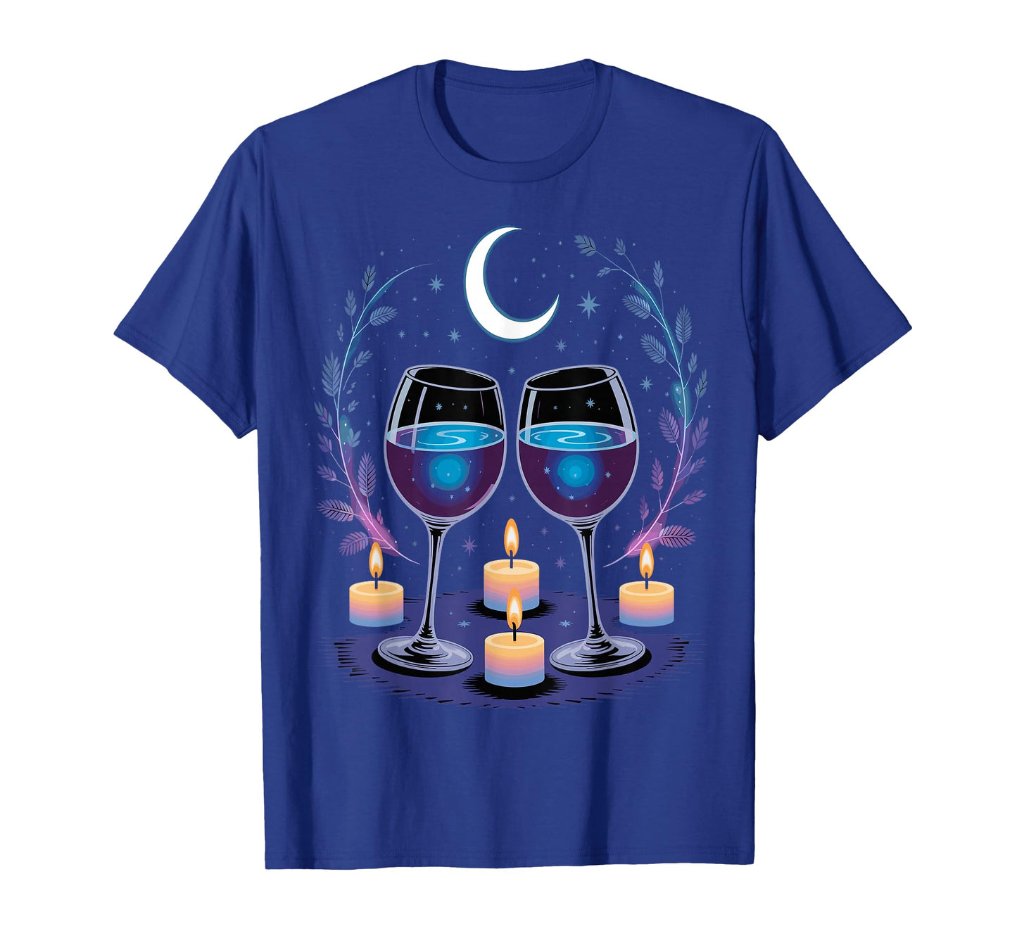 Glasses of Wine Halloween Costume Funny Spooky Tee T-Shirt