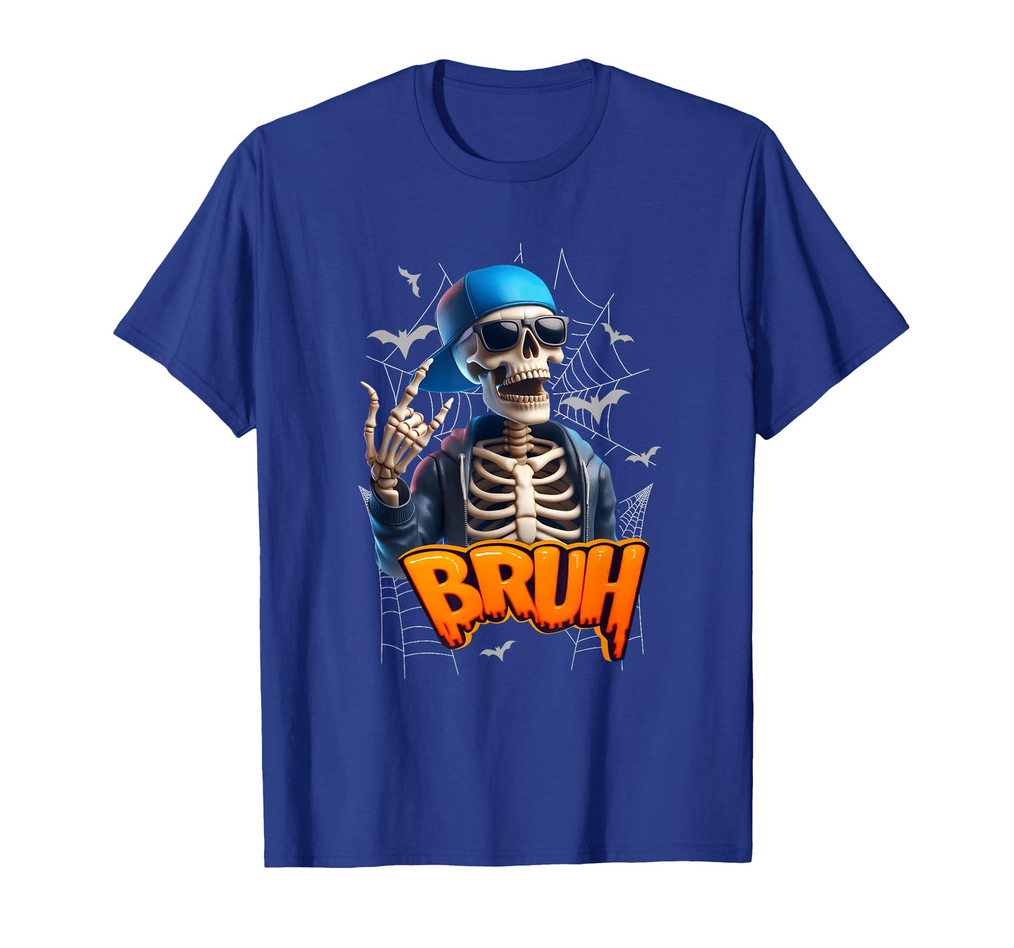 Bruh Skeleton Halloween Funny Cool Skeleton T-Shirt