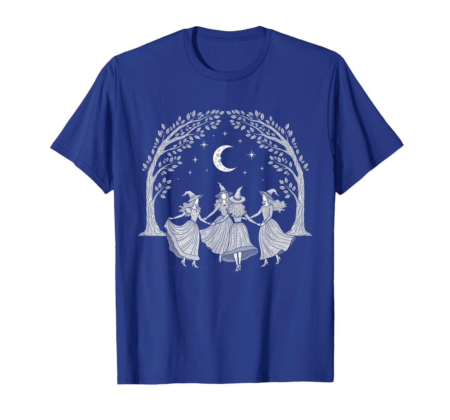 Dancing Witches Halloween Spooky Season Witchy Vibes Women T-Shirt