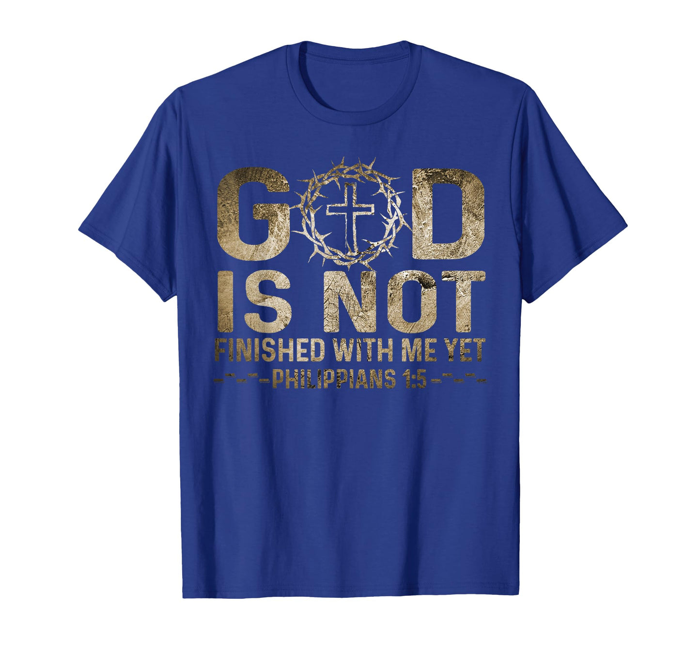 Retro God Is Not Finished With Me Yet Christian Religious T-Shirt
