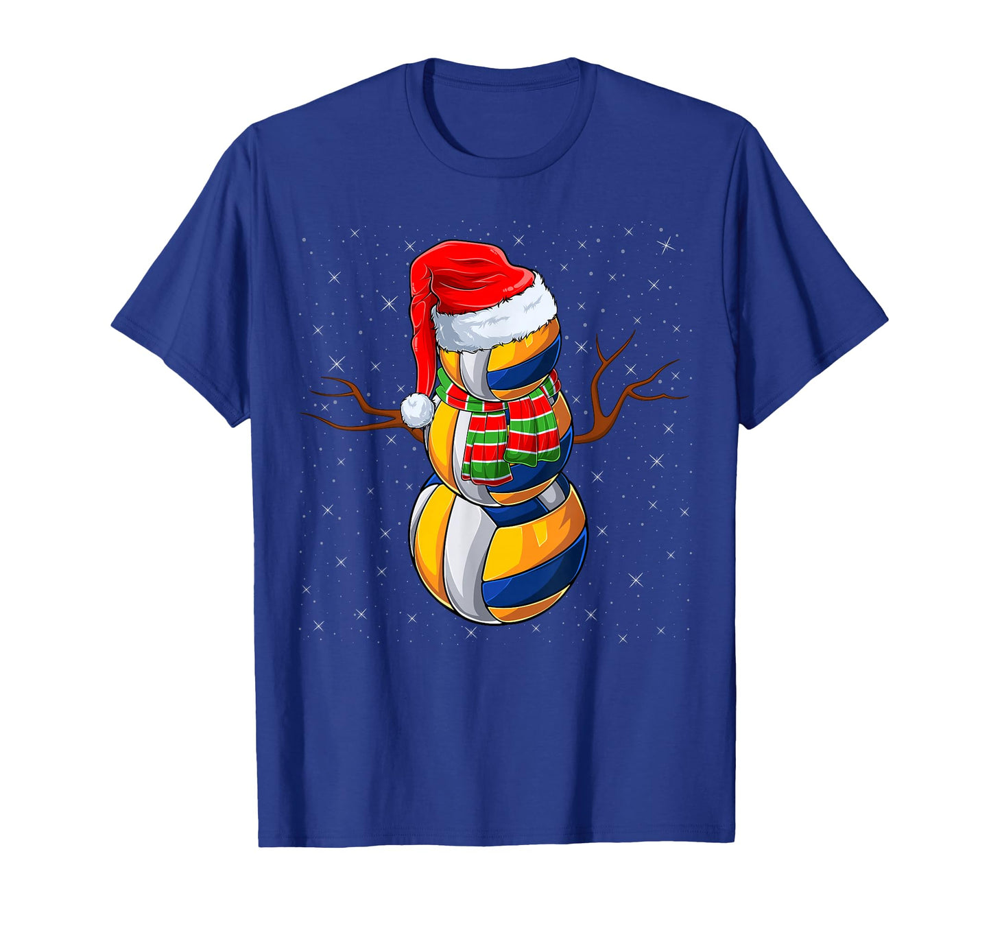 Volleyball Snowman Xmas Pajamas Santa Volleyball Christmas T-Shirt