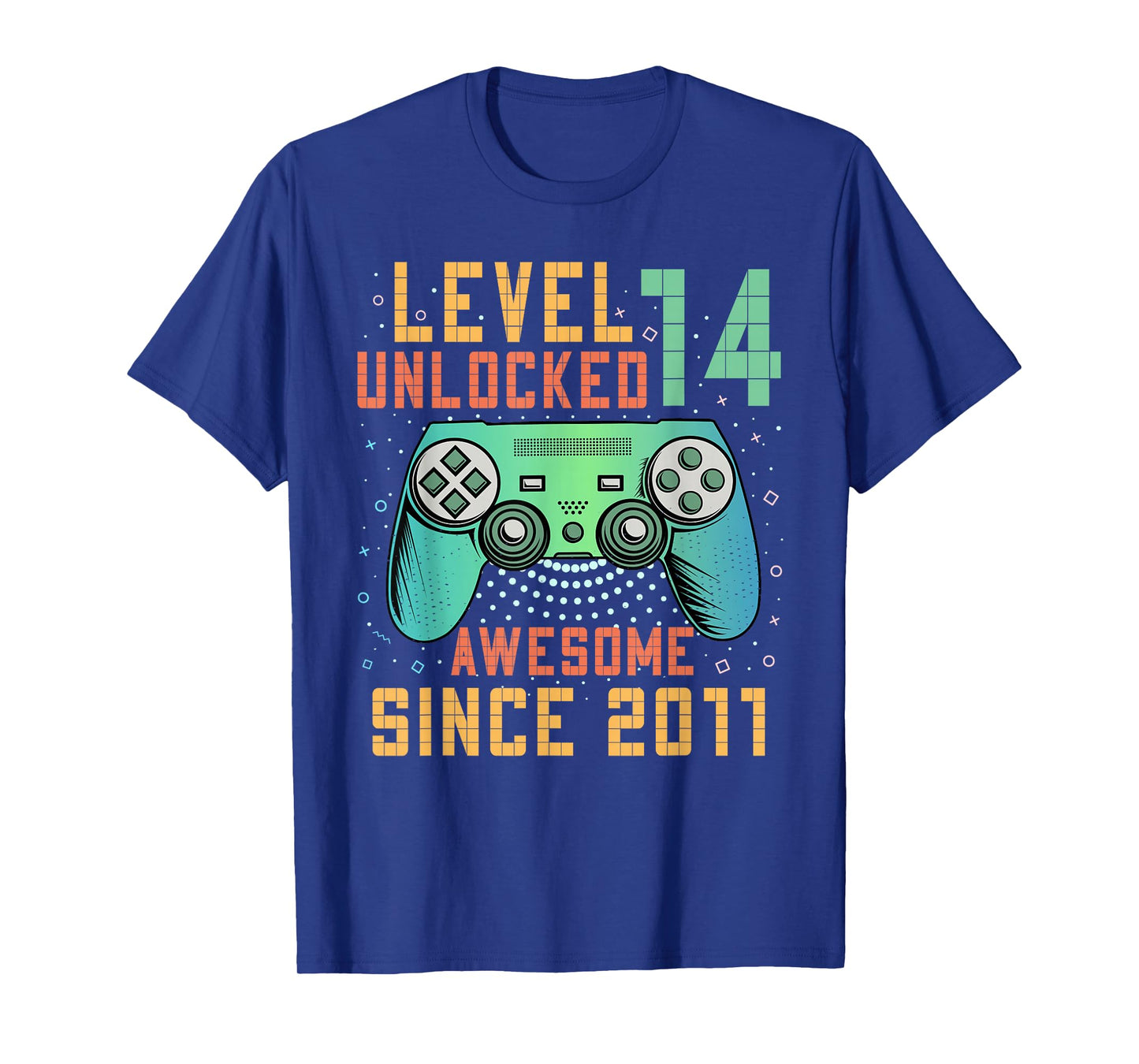 Level 14 Unlocked 14th Birthday 14 Year Old Boy Gifts Gaming T-Shirt