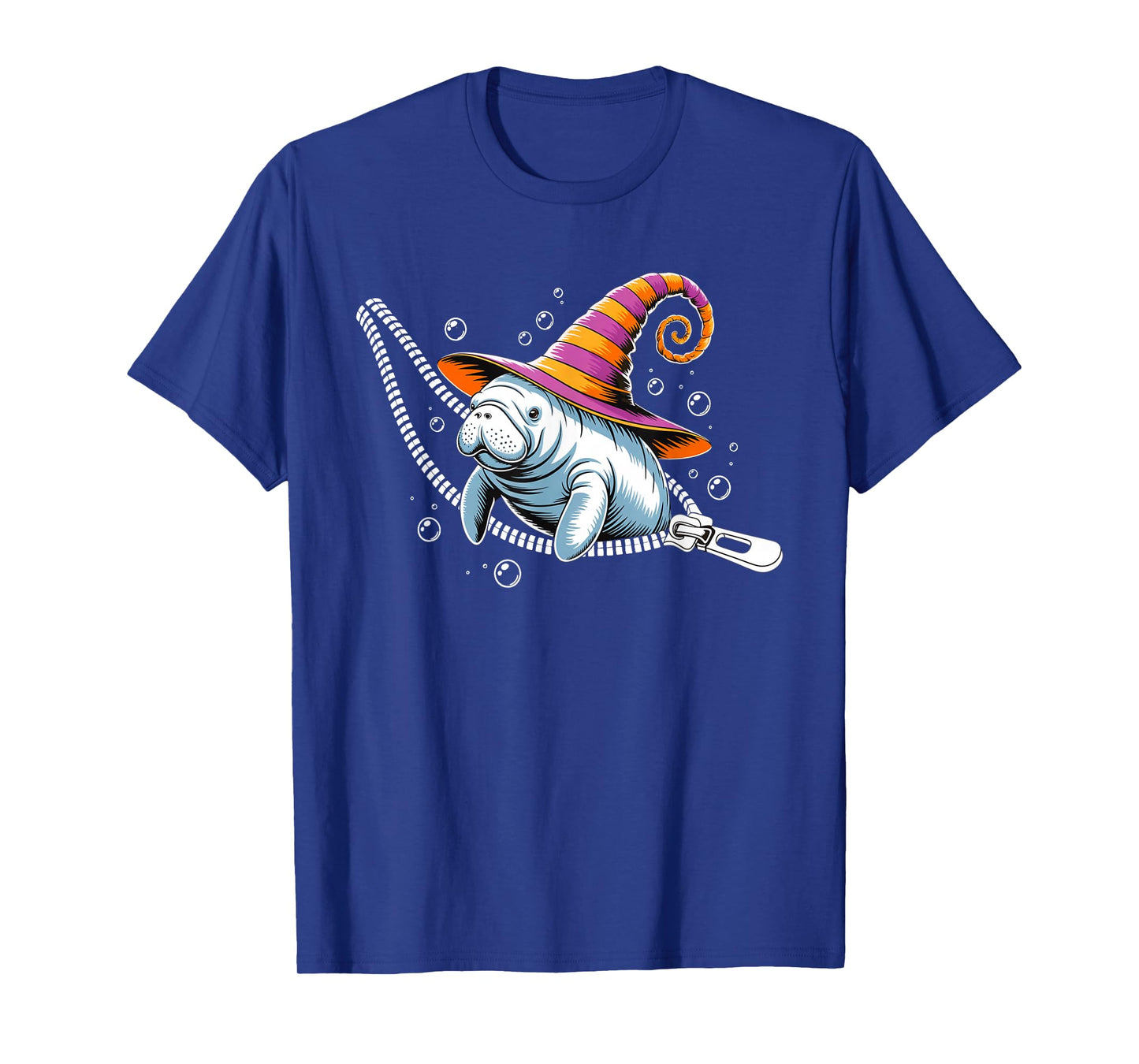 Manatee Halloween Pregnancy Costume Witch Women Humor T-Shirt