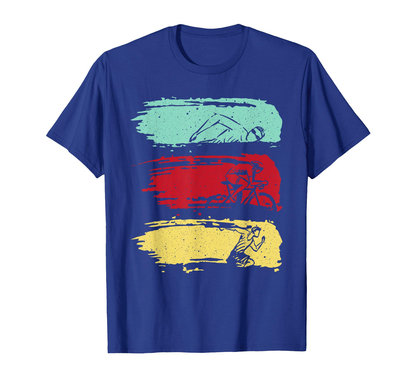 Funny Triathlon Swim Bike Run Design Men Women Triathletes T-Shirt