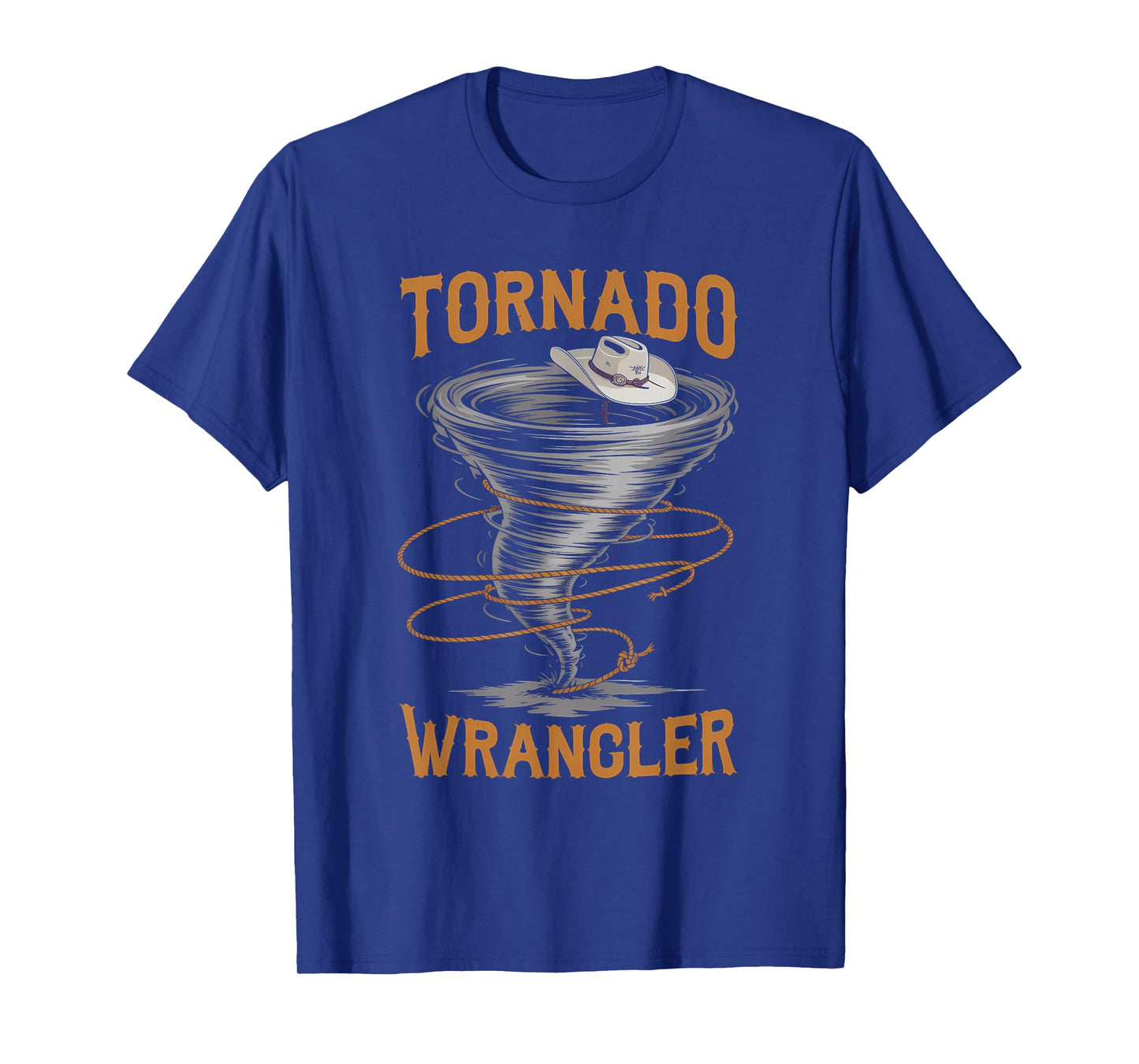 Tornado Wrangler Bold Western Cowboy Graphic Vintage T-Shirt