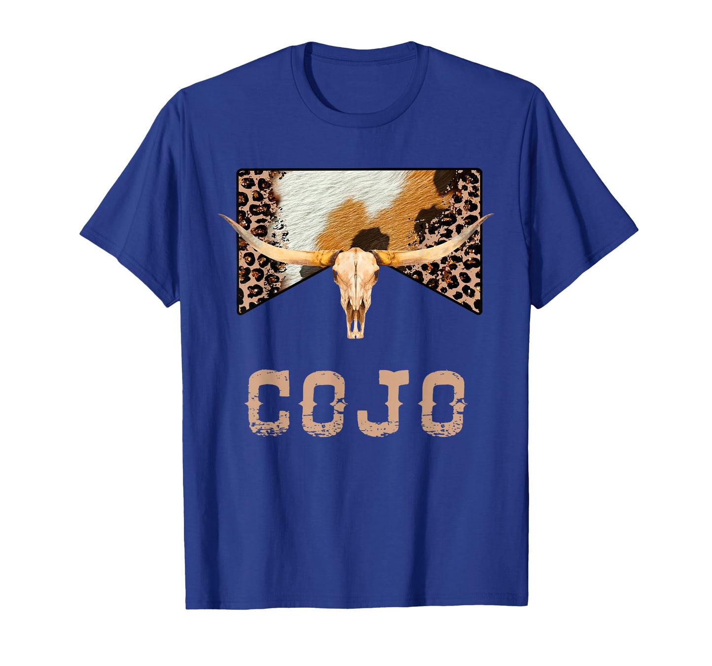 Retro Cojo Johnson Bull Skull Music Country 70s Cowboy Boots T-Shirt