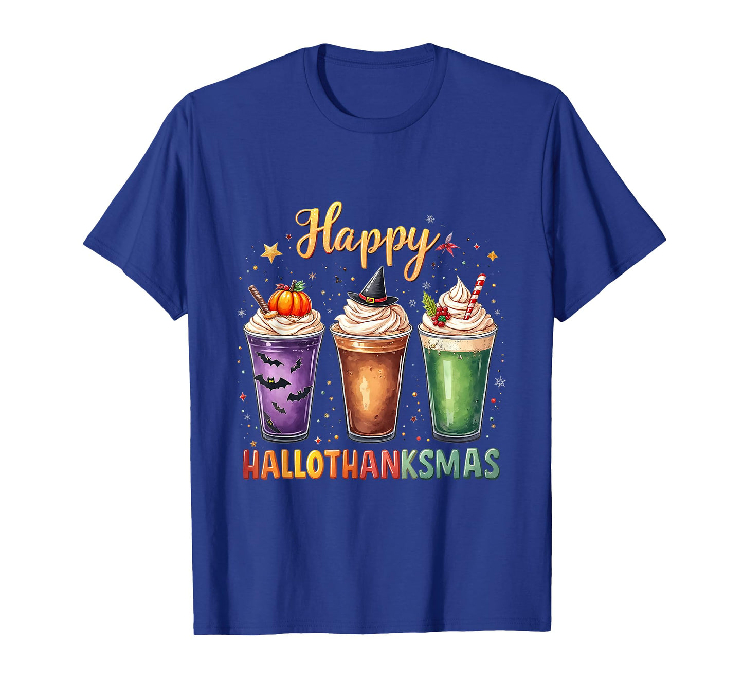 Happy Hallothanksmas Halloween Thanksmas Vintage T-Shirt