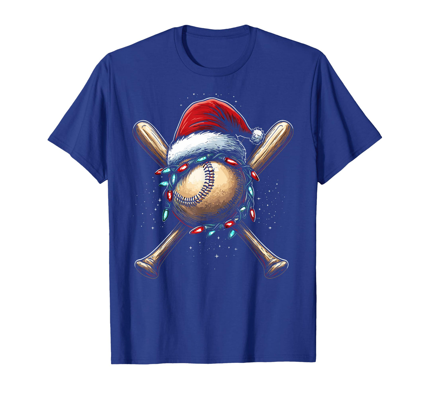 Christmas Baseball Pajama Santa For Men Boys Girls Kids Xmas T-Shirt