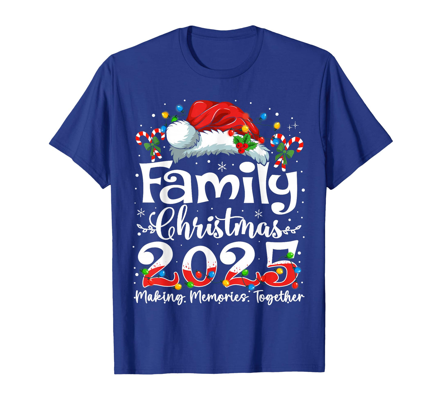 Family Christmas 2025 Squad Santa Elf Xmas Matching Outfit T-Shirt