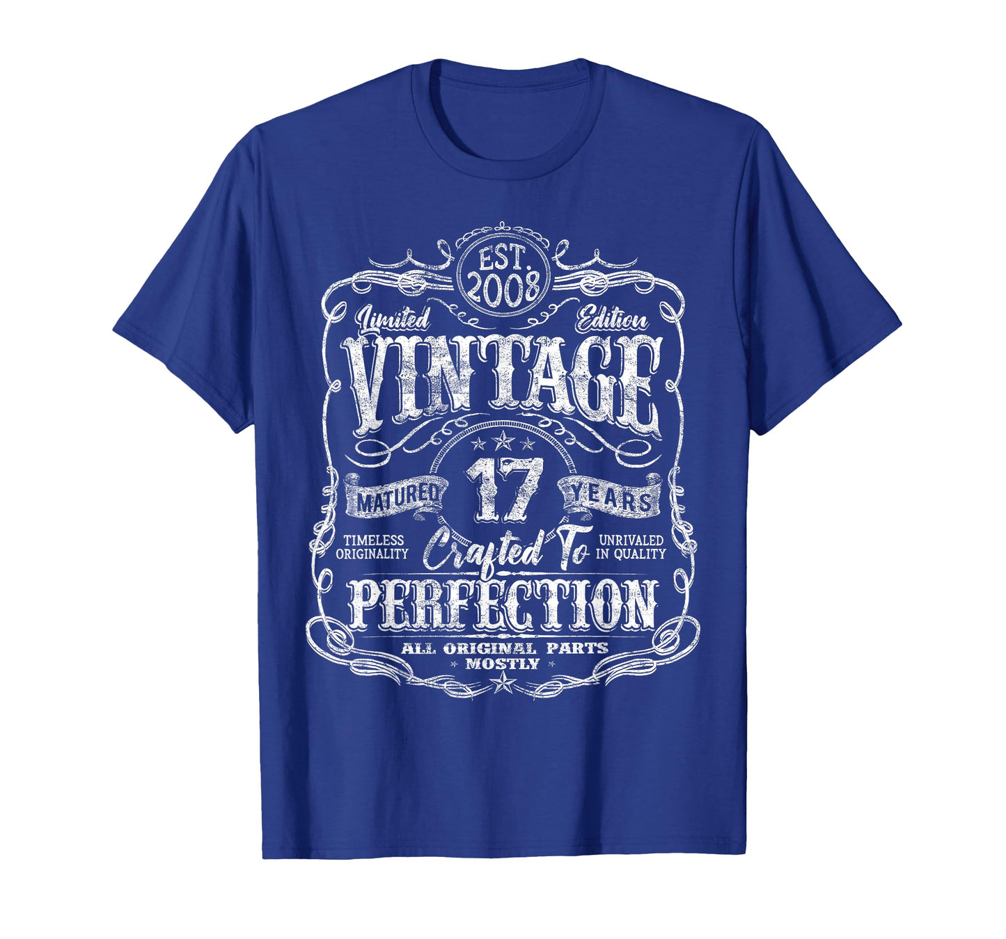 Vintage 2008 Limited Edition Shirt 17 year old 17th Birthday T-Shirt