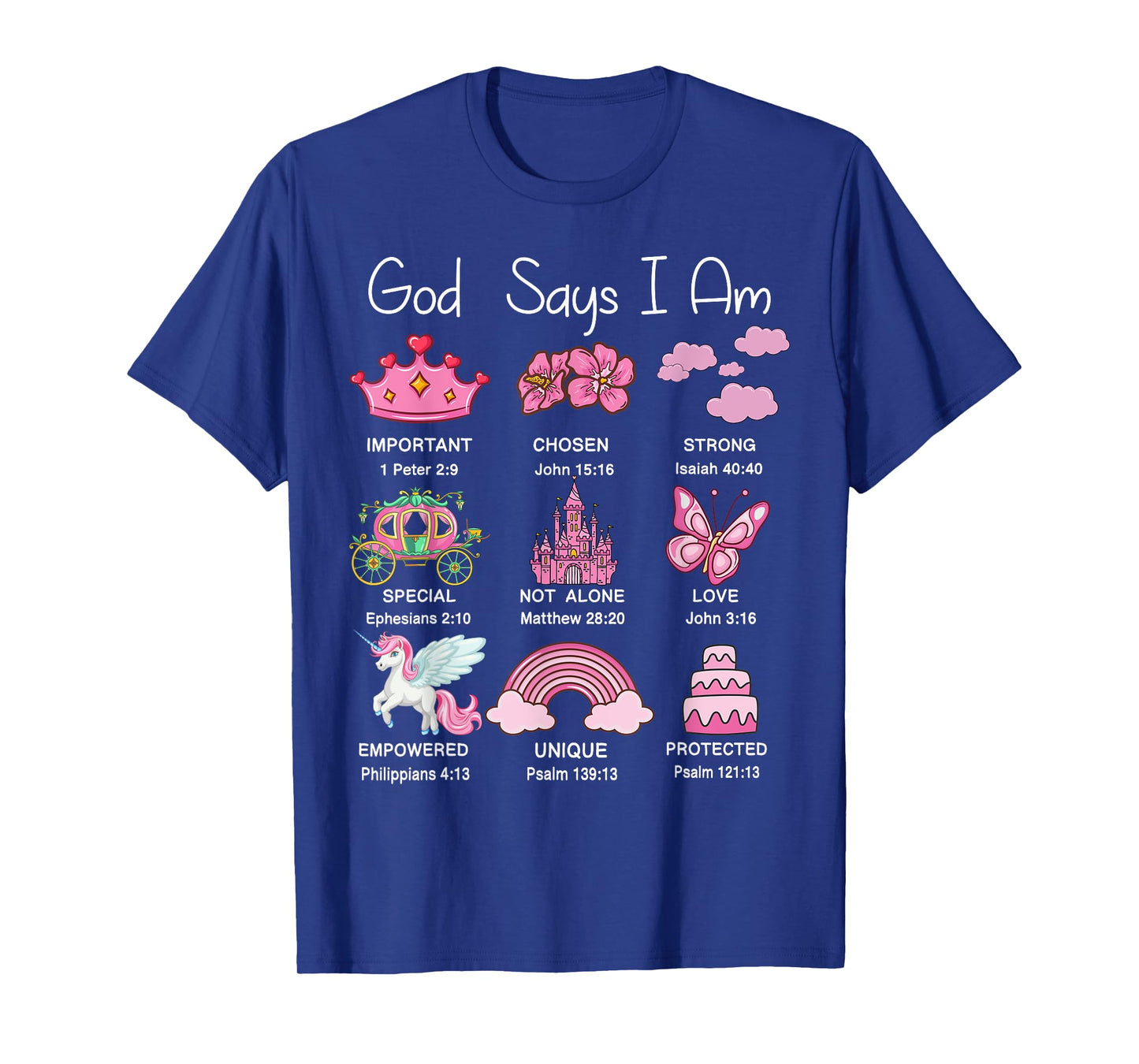 Christian God Say I Am Princess Jesus Kids Teen Girl Toddler T-Shirt