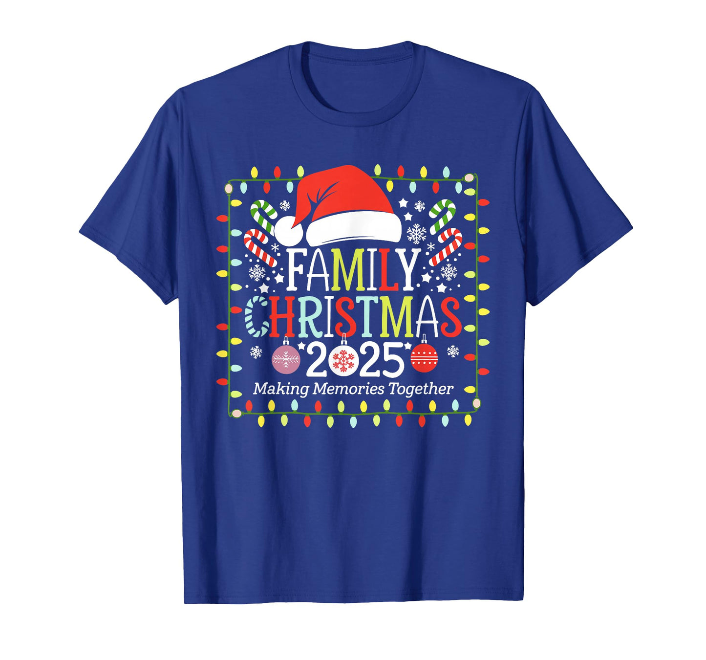Family Christmas 2025 Matching Outfit Santa Elf Xmas Squad T-Shirt
