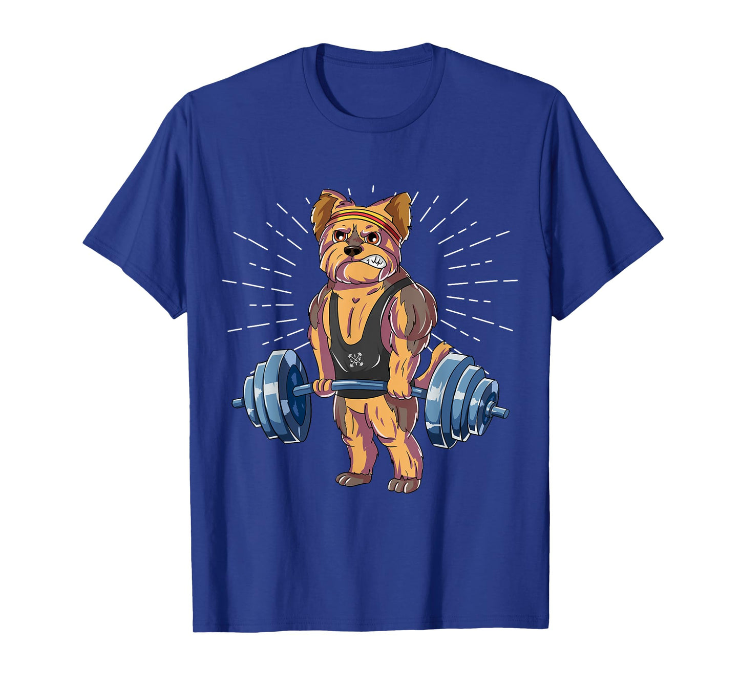 Yorkie Deadlift Fitness Gym Weightlifting T-Shirt