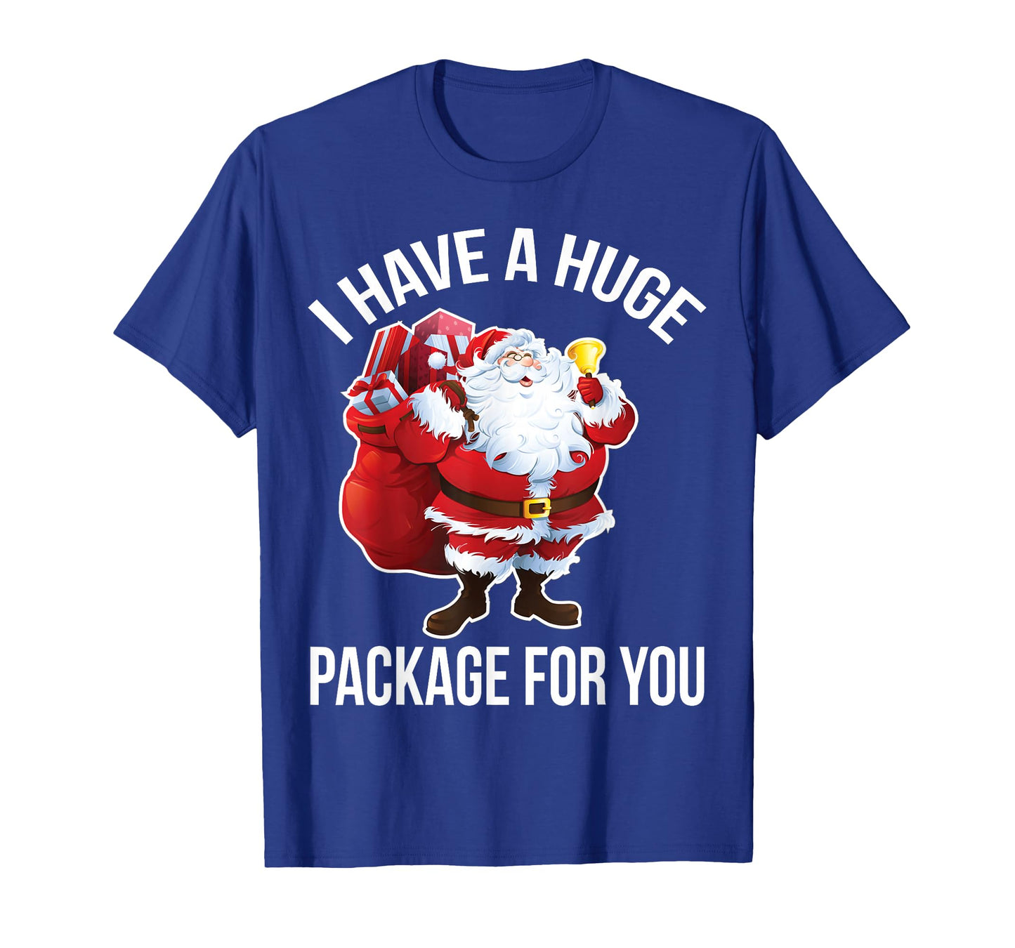 Huge Package for You Funny Raunchy Santa Christmas Humor Top T-Shirt