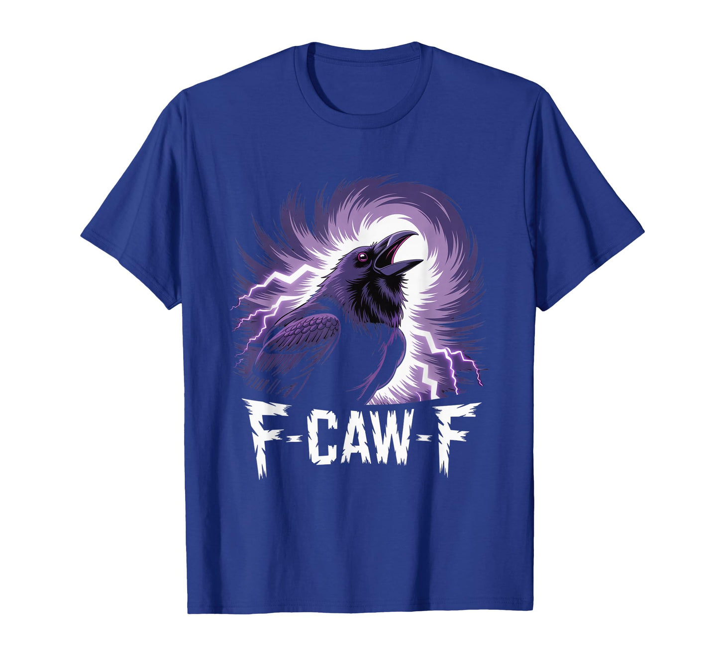 F-Caw-F Crow Funny Gothic Moon Black Bird Halloween T-Shirt