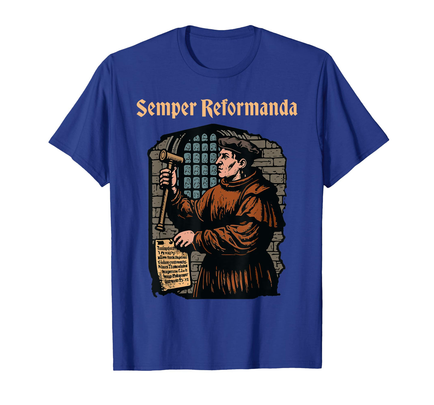 Martin Luther Reformation Semper Reformanda Christian T-Shirt