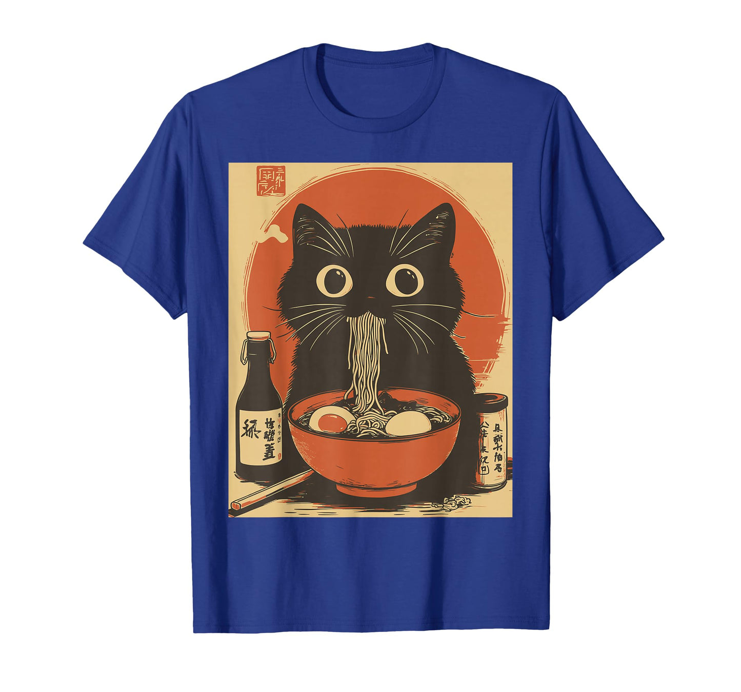 Kawaii Noodle Soup Anime Japanese Ramen Cat Girl T-Shirt